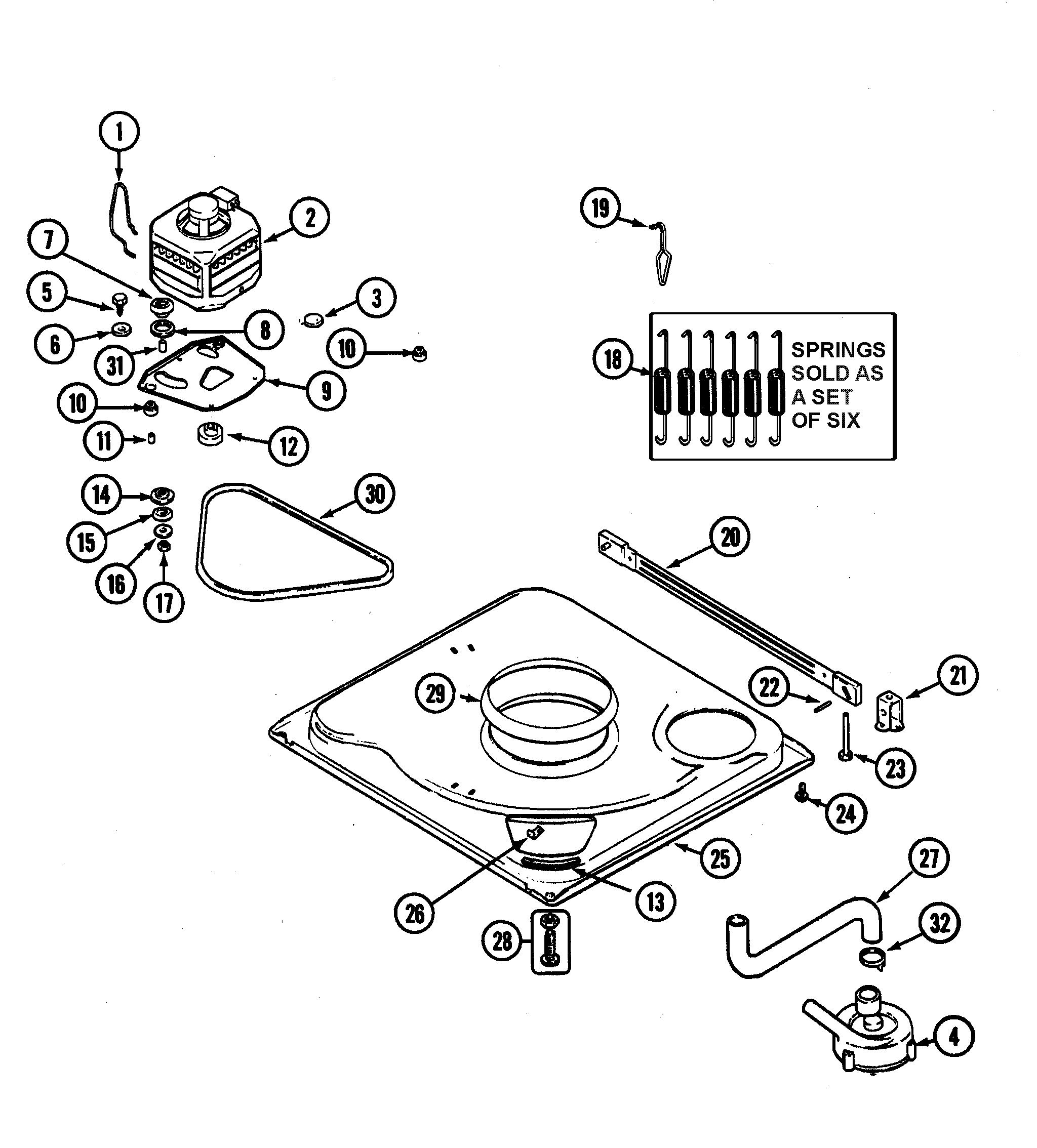 Hoover HAV1200ARW base (series 19) diagram