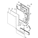Amana DDW361RAB door diagram