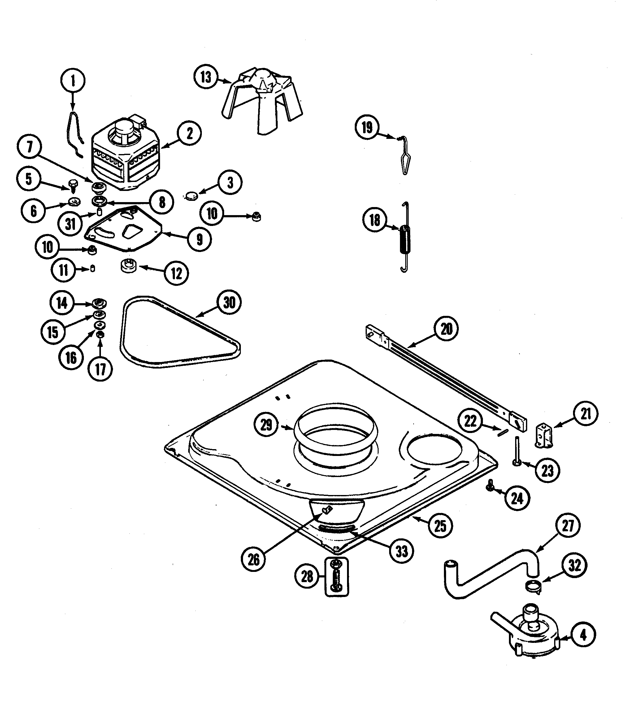 Maytag PAV2360AWW base (series 19) diagram