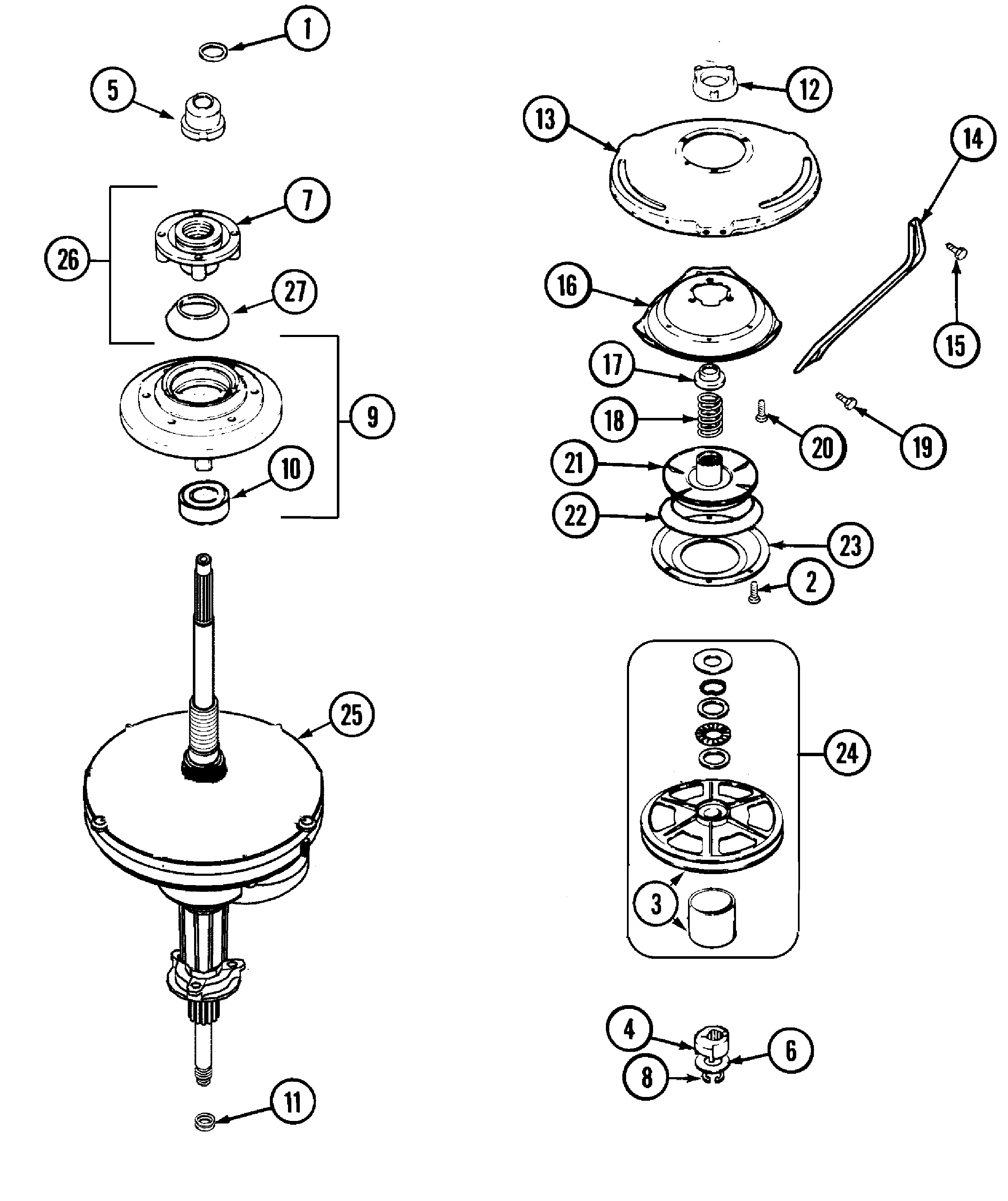 Admiral LNC6762B71 transmission diagram