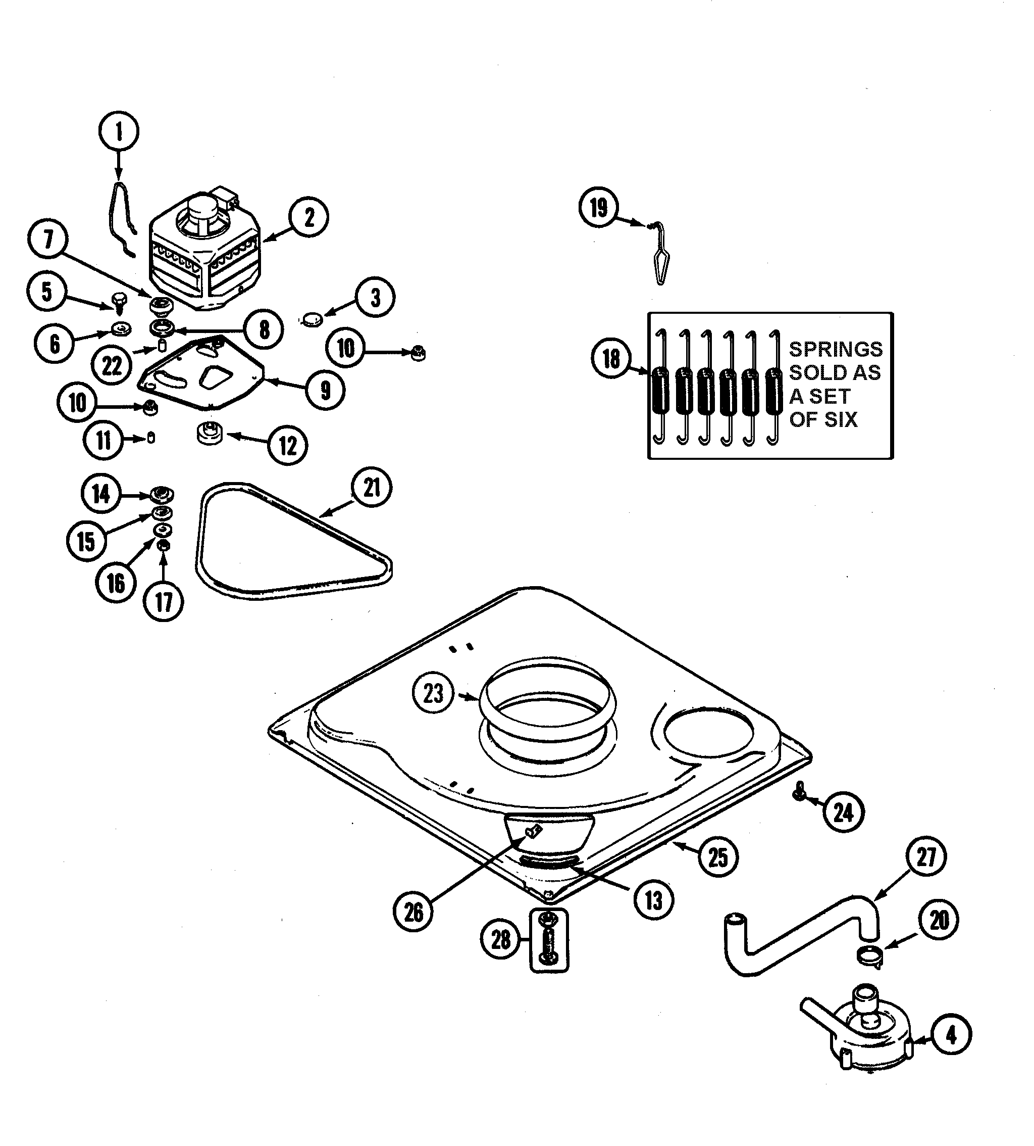 Maytag PAV1200AWW base diagram