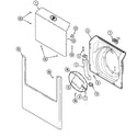Maytag MAH5500BWW door & front panel diagram