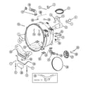 Maytag MAH5500BWW outer tub diagram