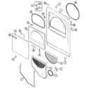 Maytag PYE4558AYW door (series 11) diagram