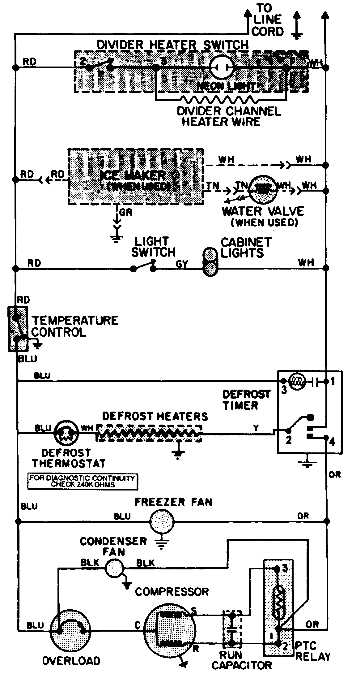 Maytag RTC1500DAM wiring information diagram