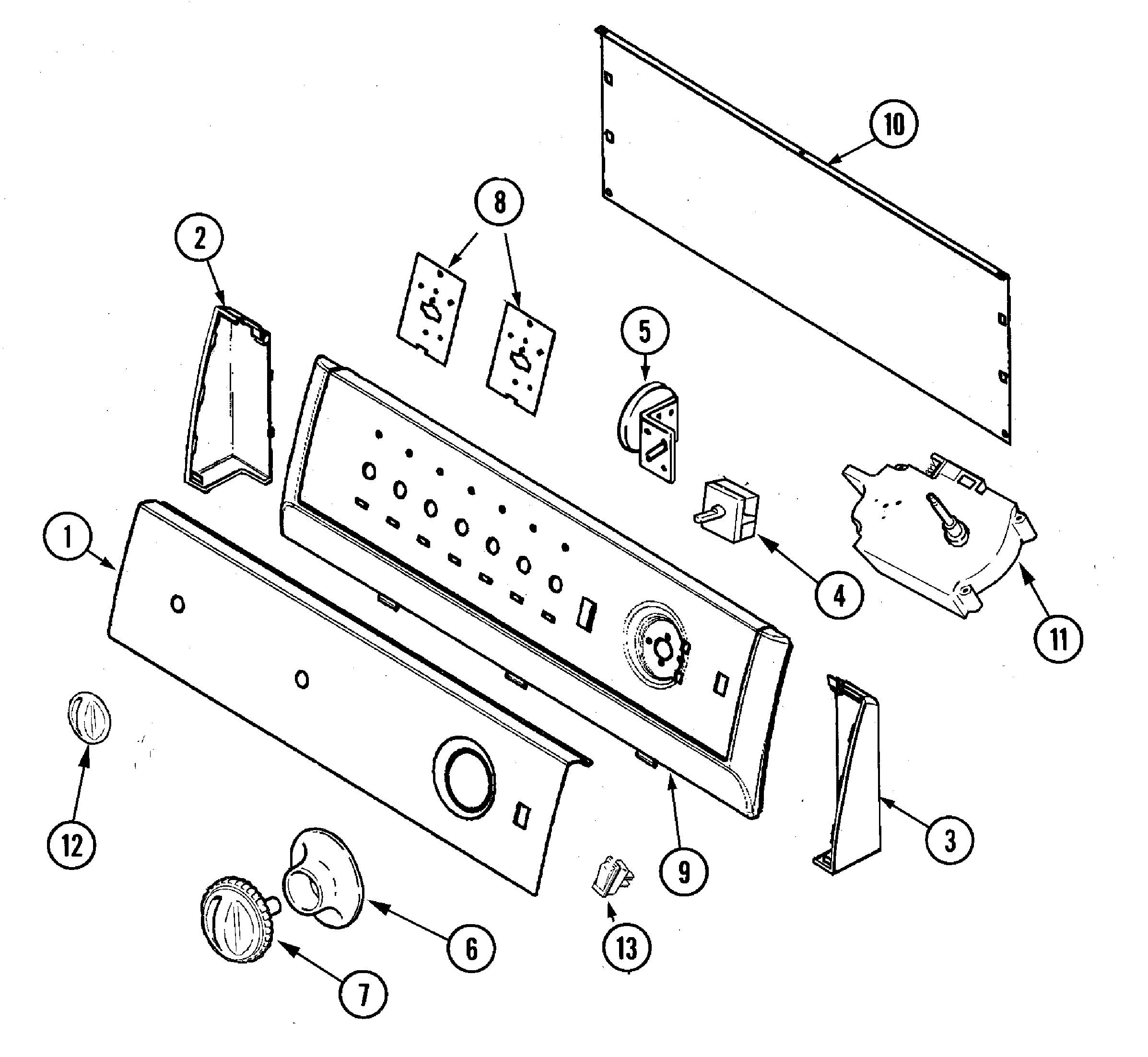 Crosley CW6000Q control panel diagram