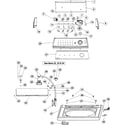 Admiral AAV8000AKW control panel & top  (8000) diagram