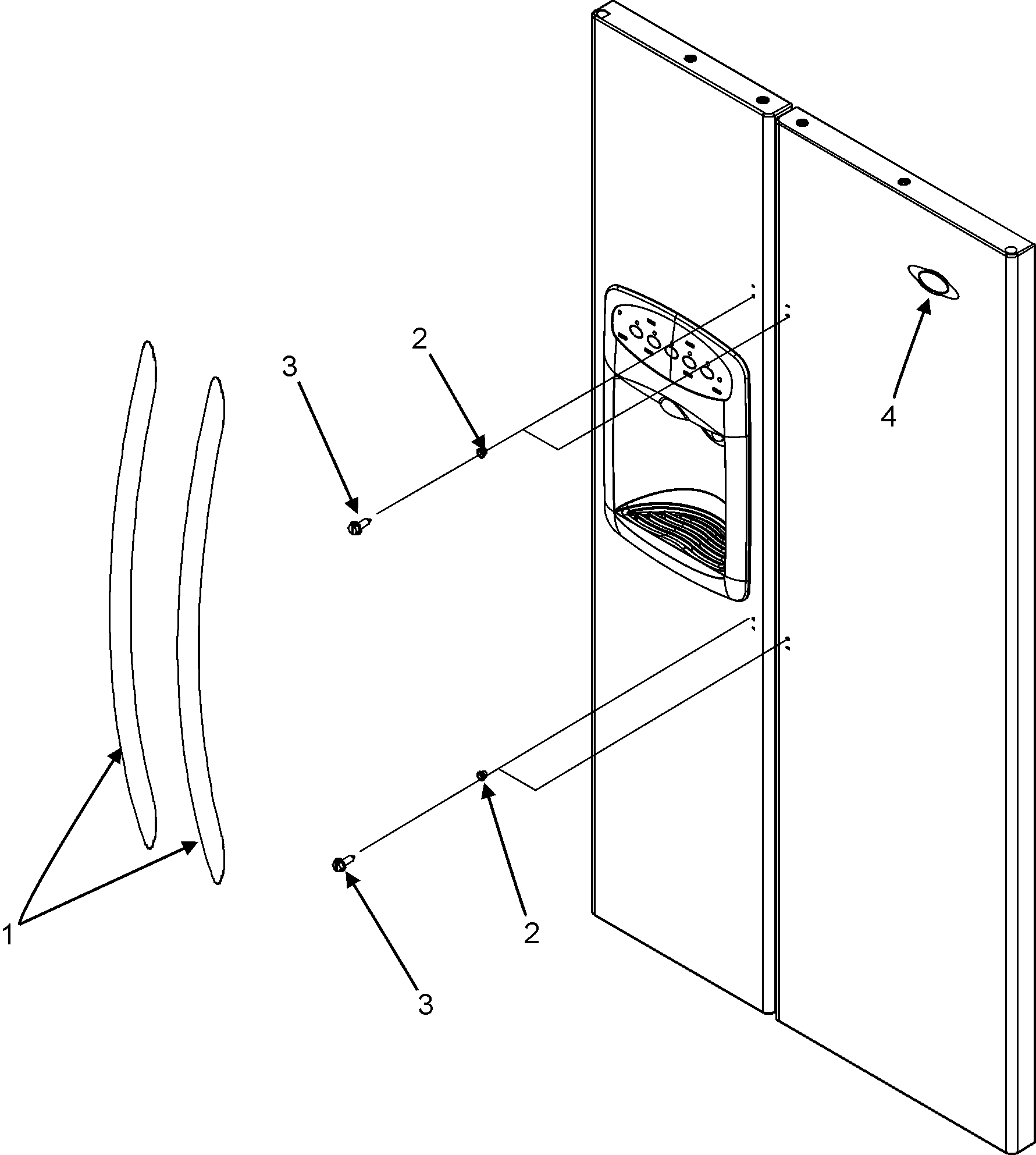 Maytag MSD2652KES handles (msd2652kes) diagram