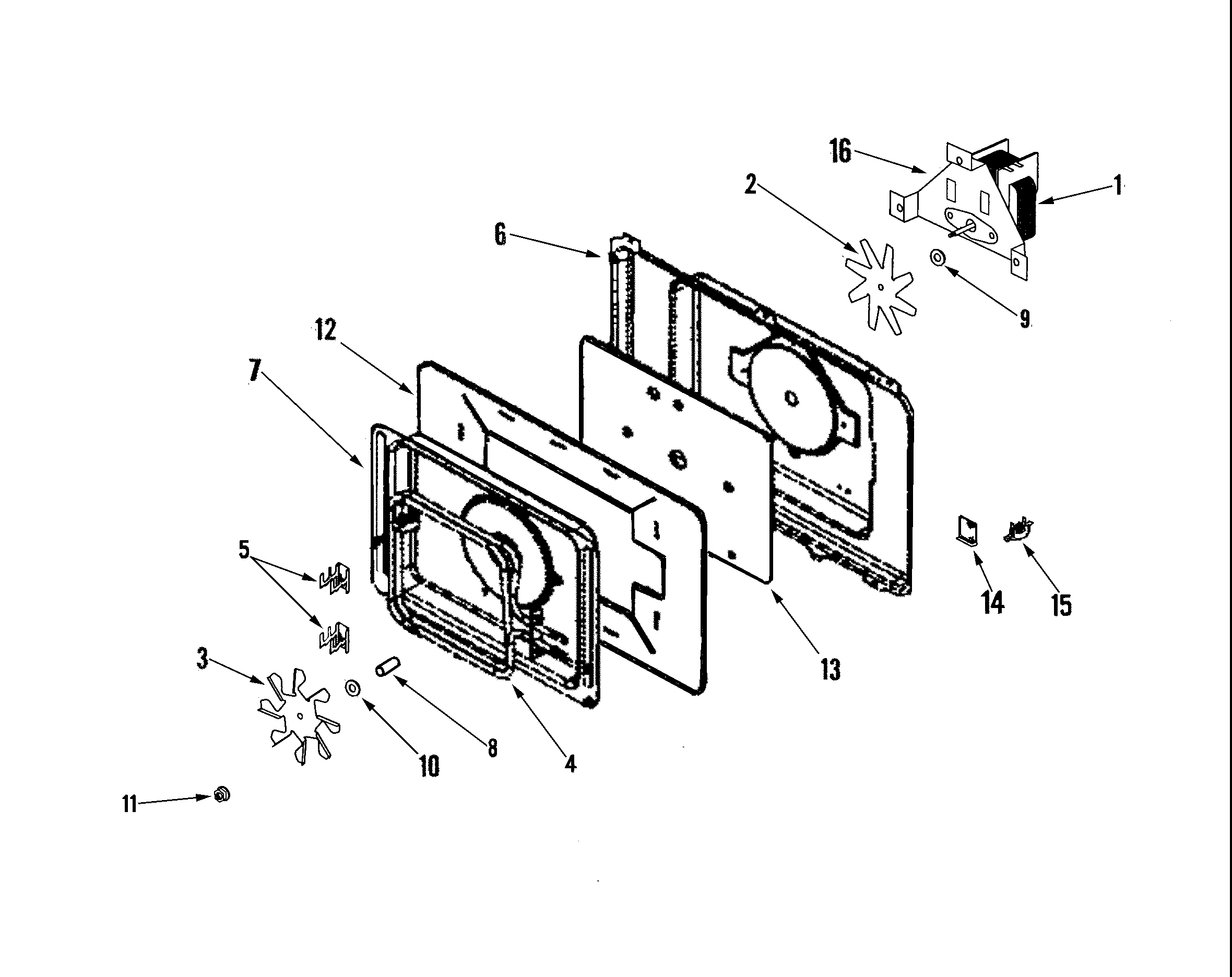 Jenn-Air JMC9158BAW convection motor diagram