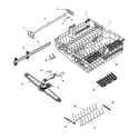 Maytag MDB9600AWQ track & rack assembly (upr) diagram