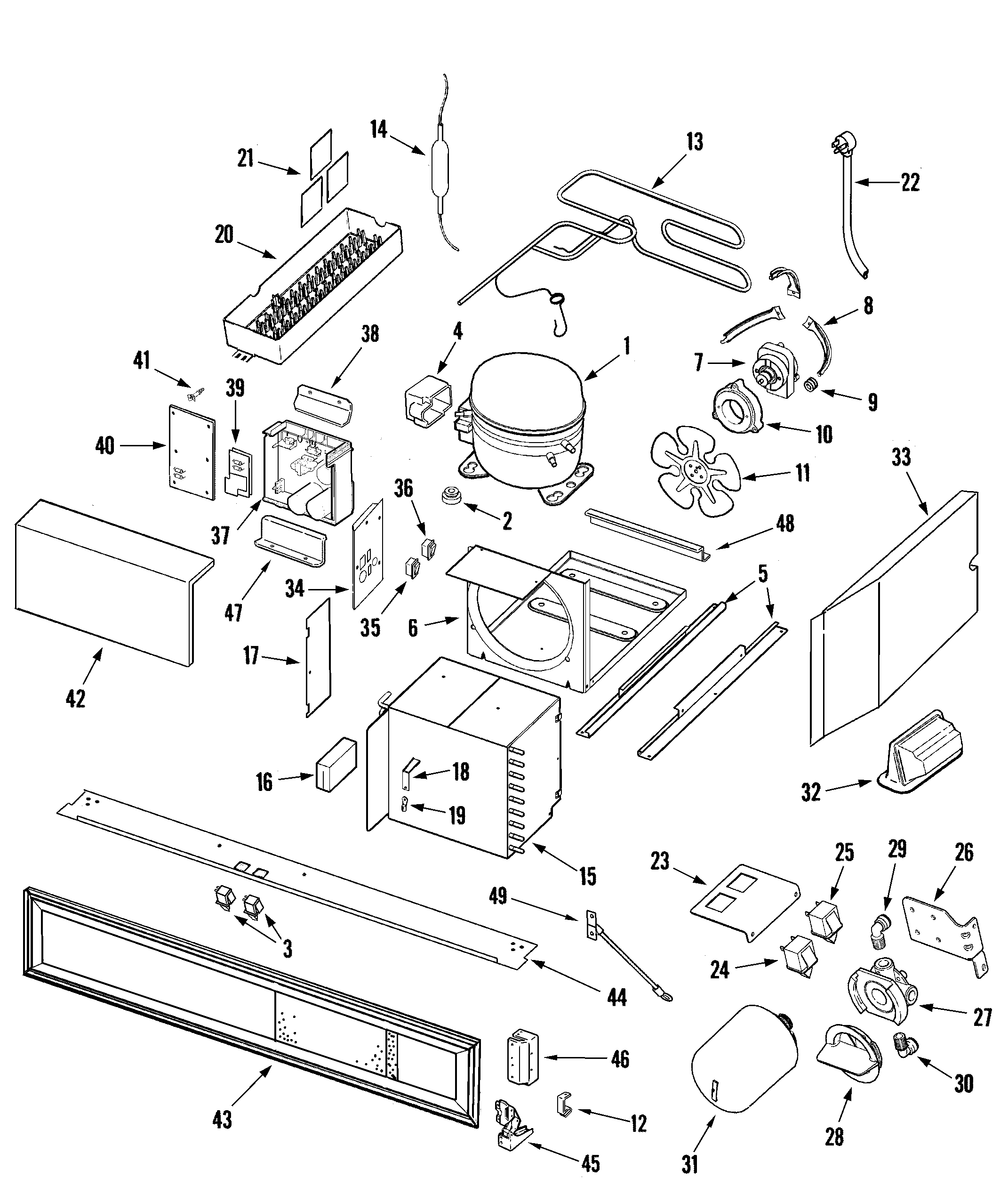 Dacor IF42BNDBOL compressor diagram