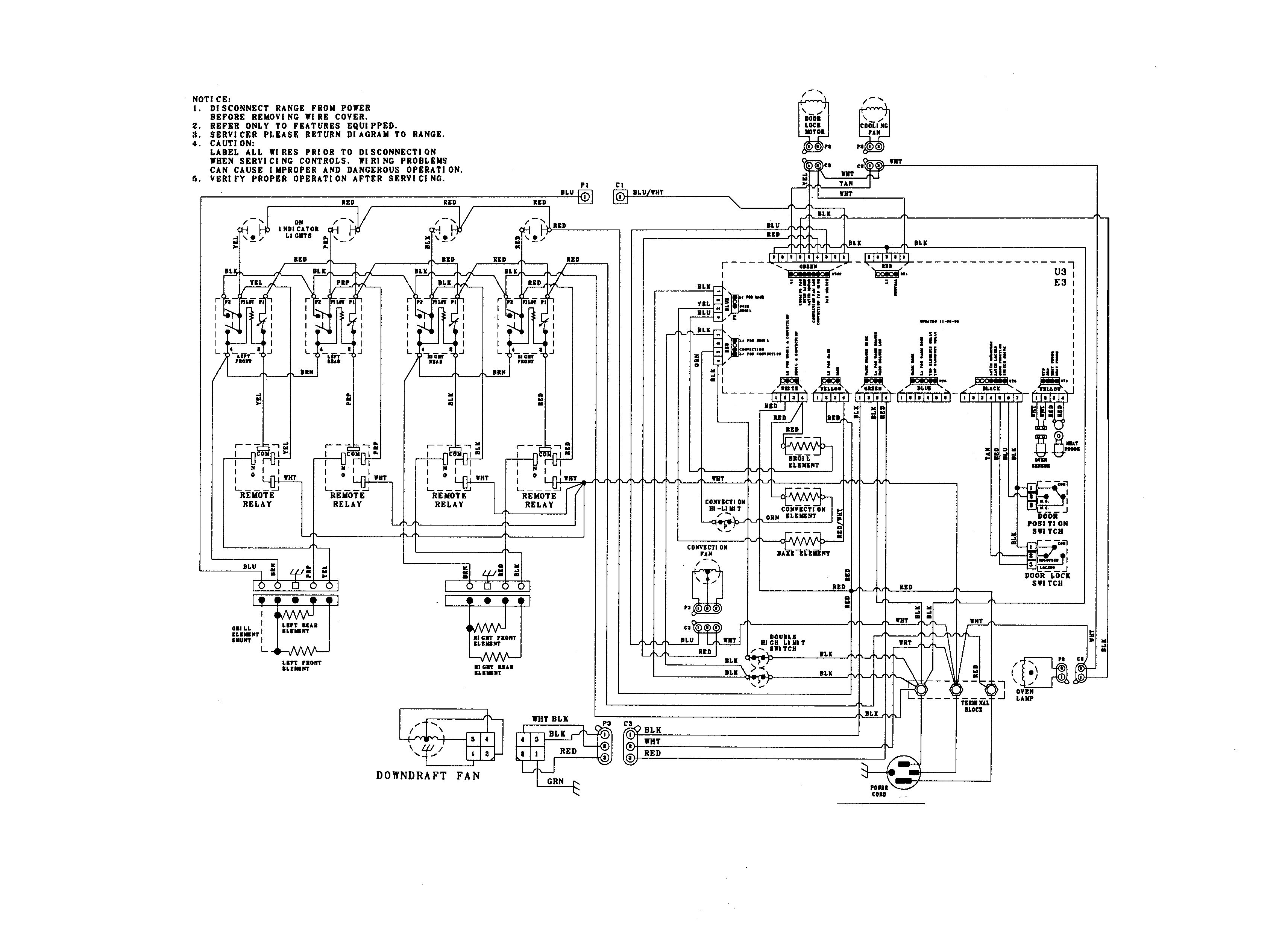 Jenn-Air JES9860BCB wiring information diagram