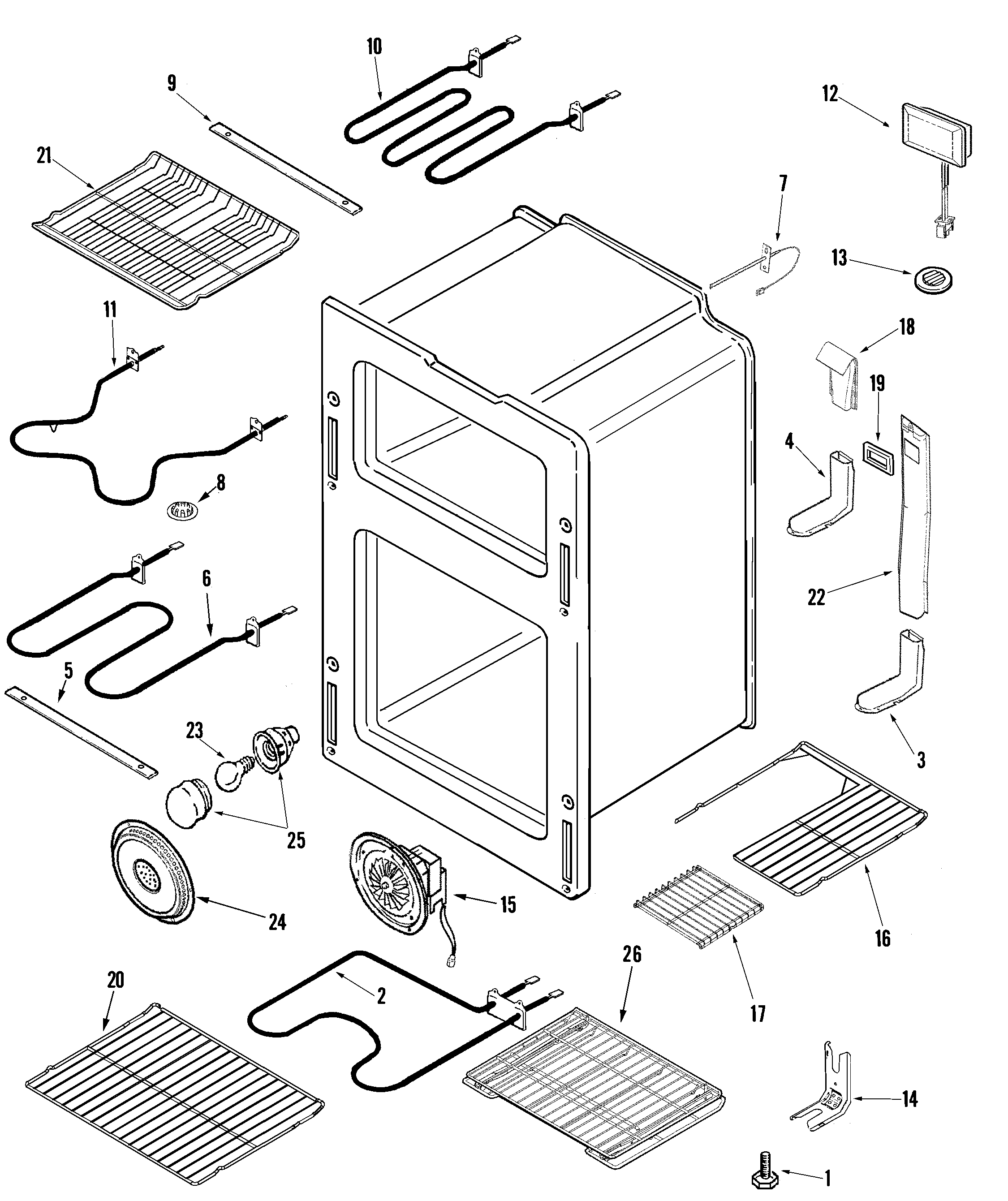 Kenmore 62960002600 oven diagram