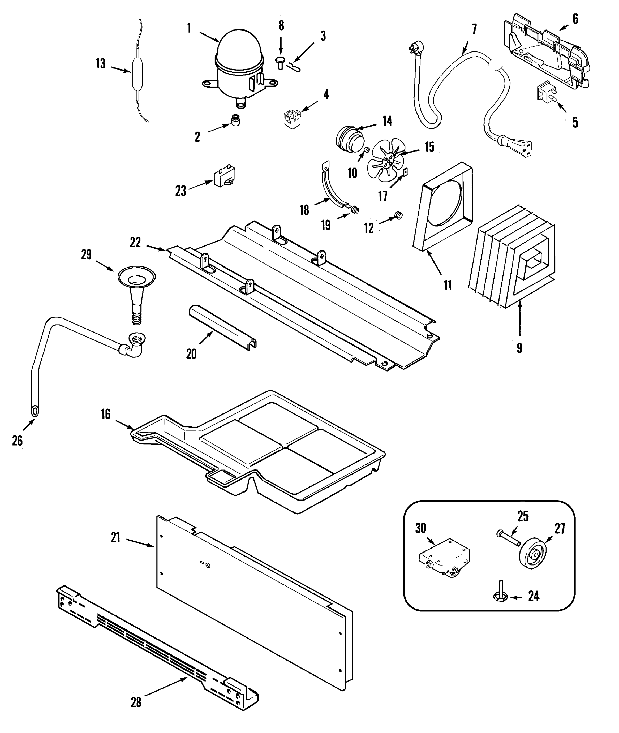 Maytag GC2220DEGB compressor diagram