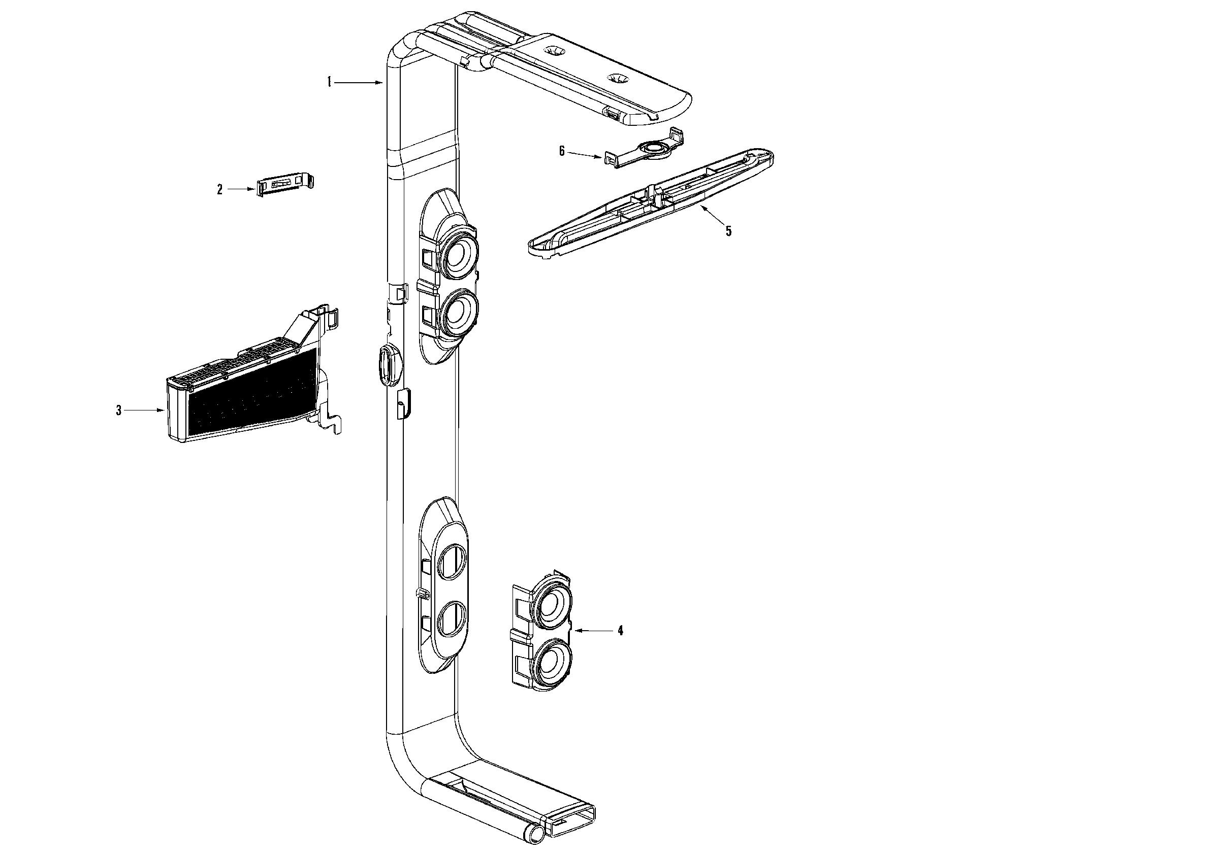 Jenn-Air JDB1050AWW water distribution assembly diagram