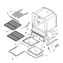 Maytag MES5552BAB oven/base diagram