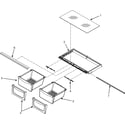 Maytag MFC2061KES crisper assembly diagram