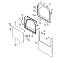 Maytag MDG7657BWQ door diagram