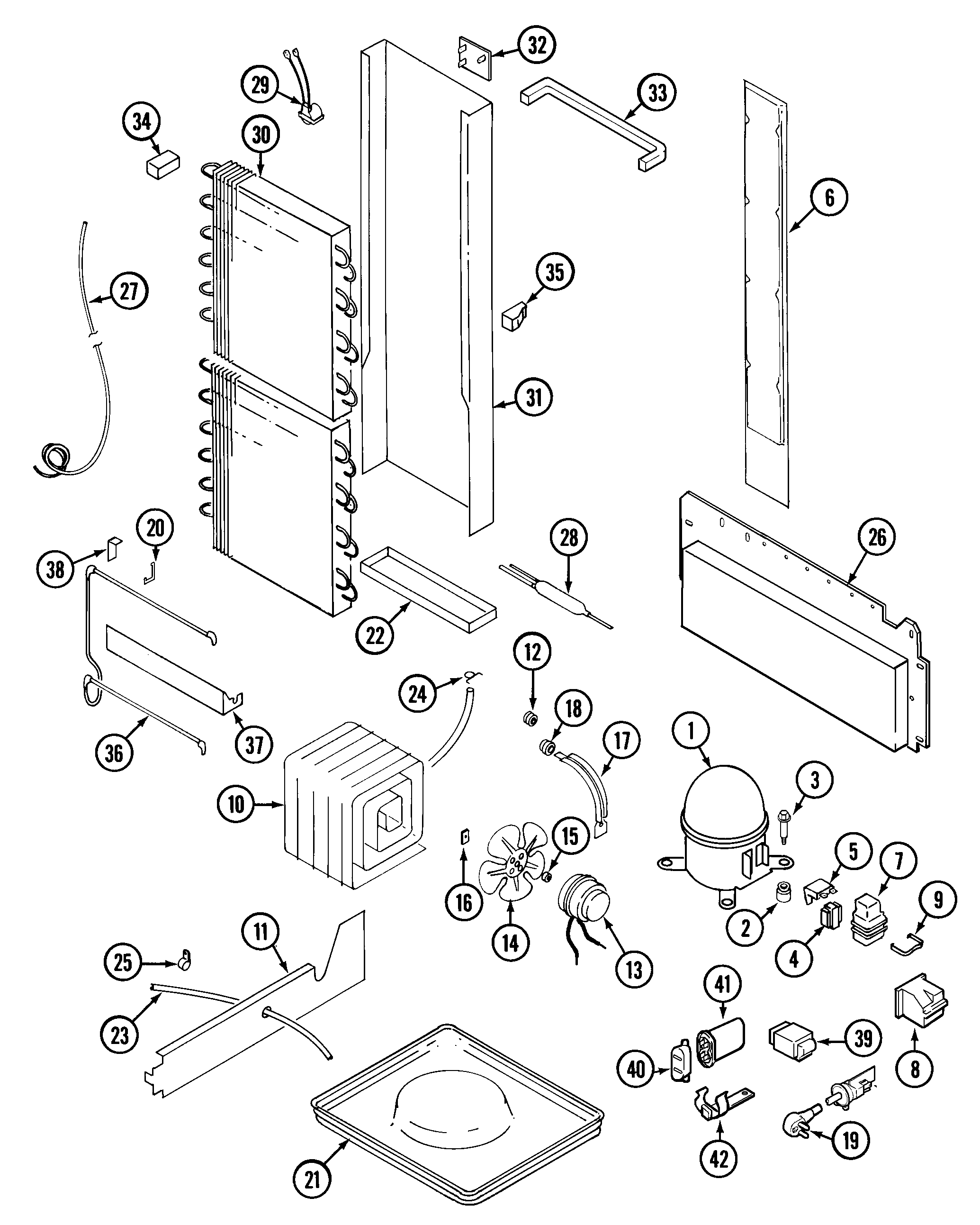 International GC20B8C3EB unit compartment & system diagram