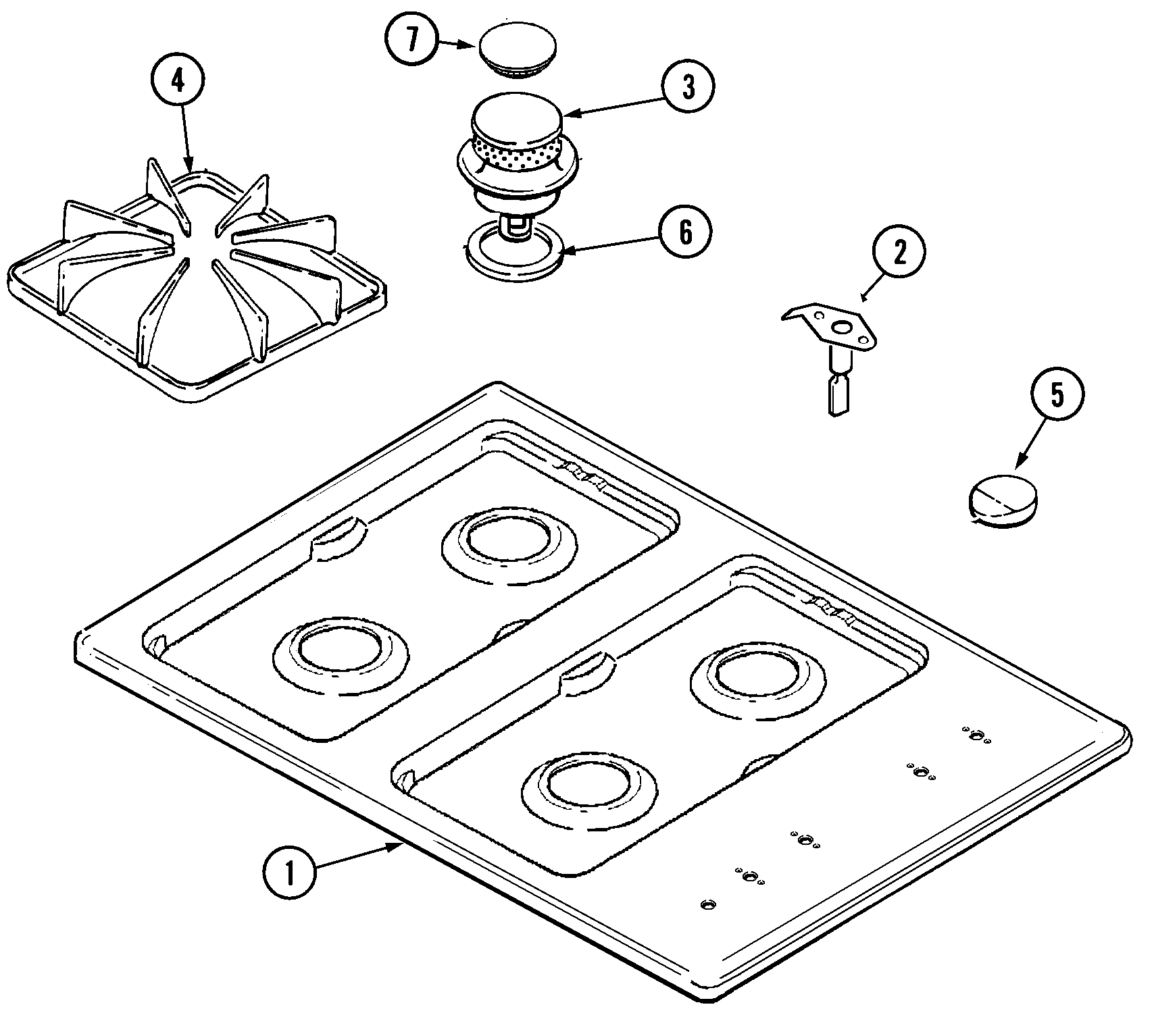 Maytag MGC5430ADB top assembly diagram