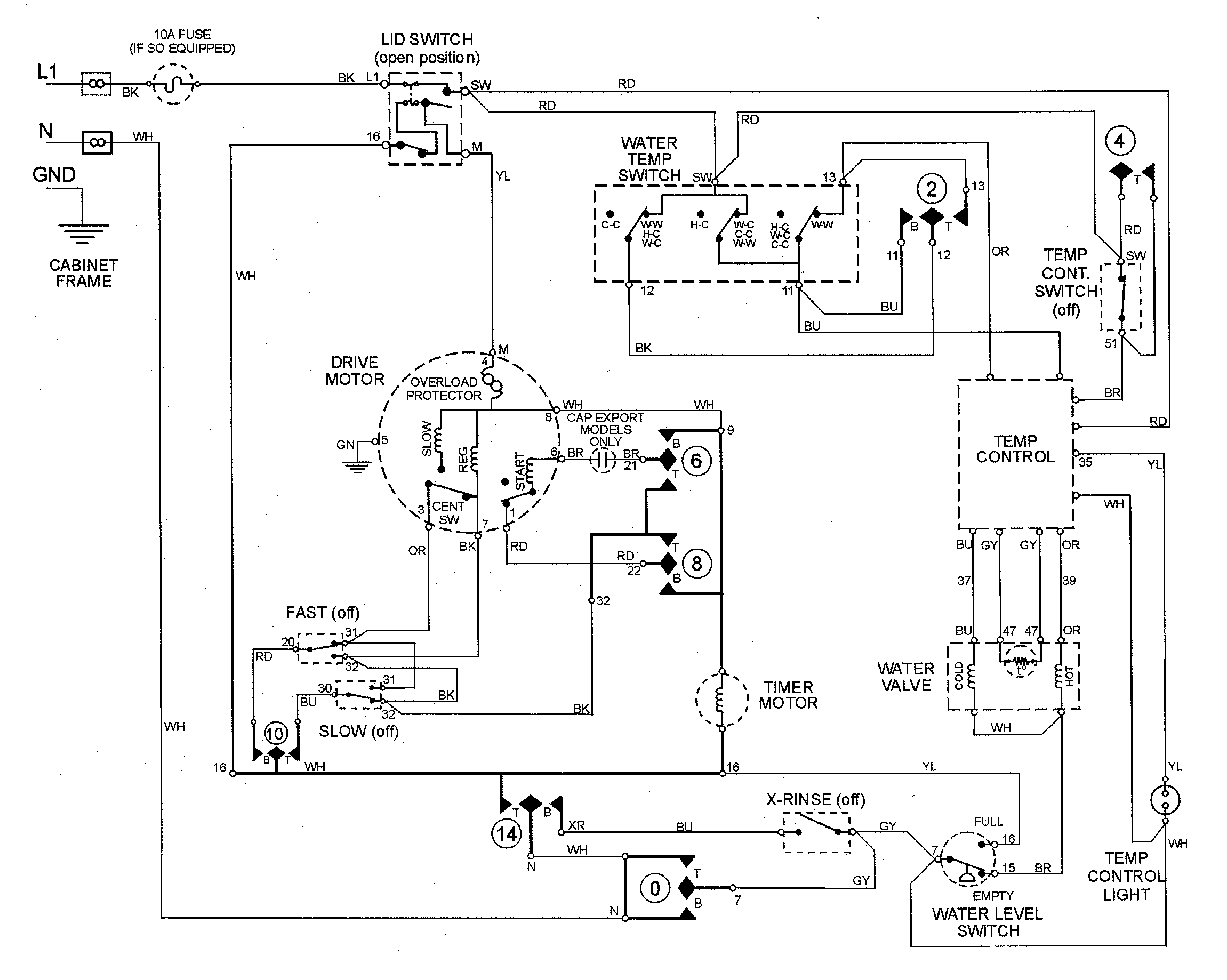 Maytag MAV7700AWQ wiring inforation diagram
