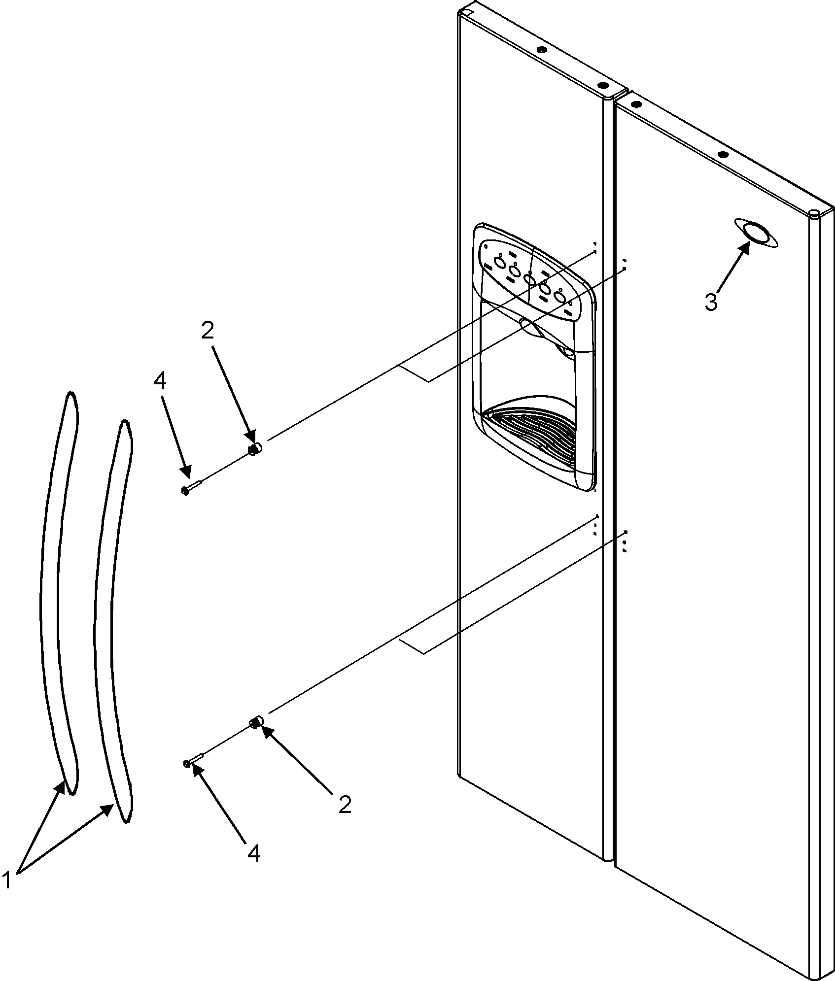 Maytag MSD2656KGW handles diagram