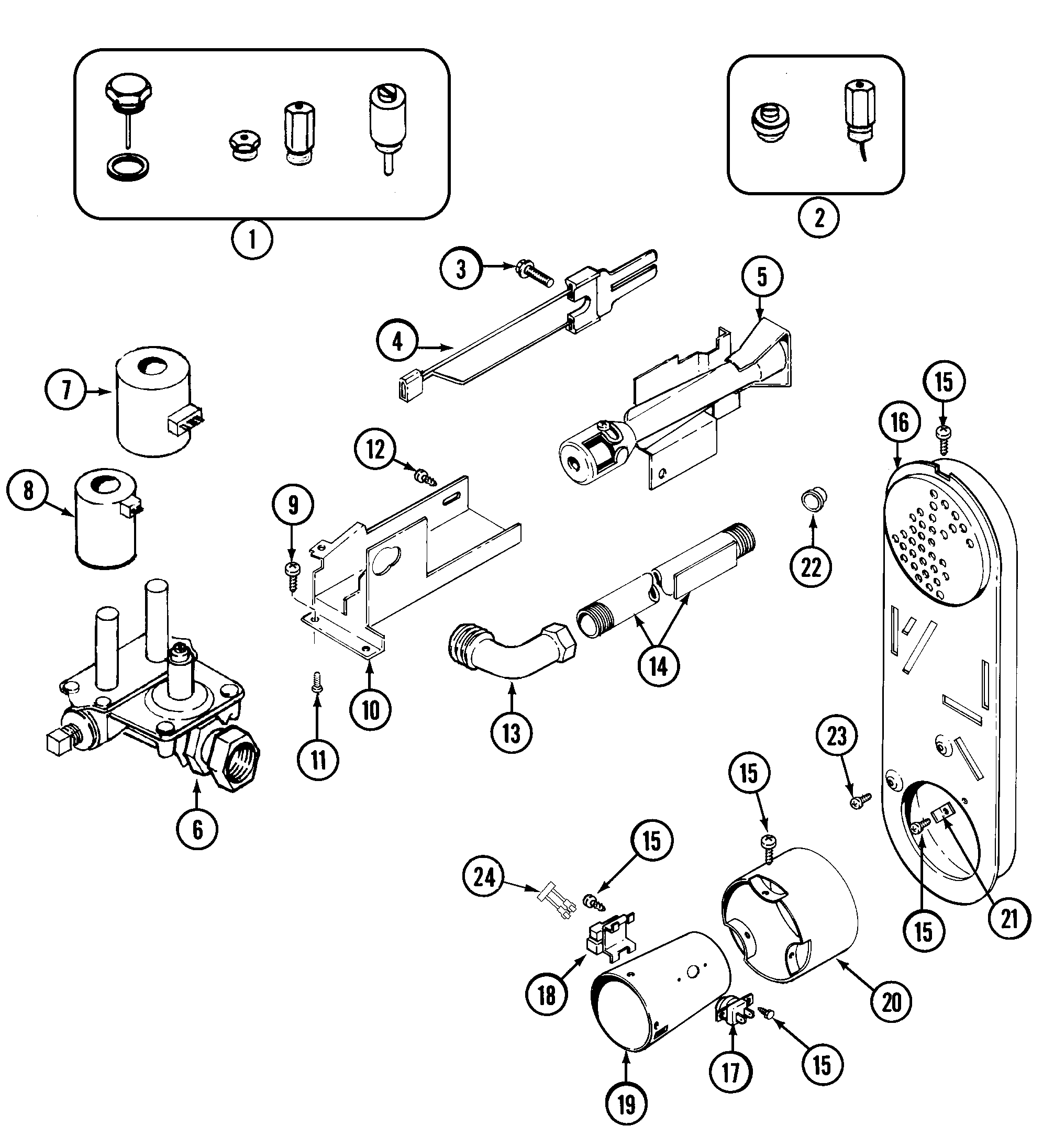 Maytag MDG5500AWQ gas valve diagram