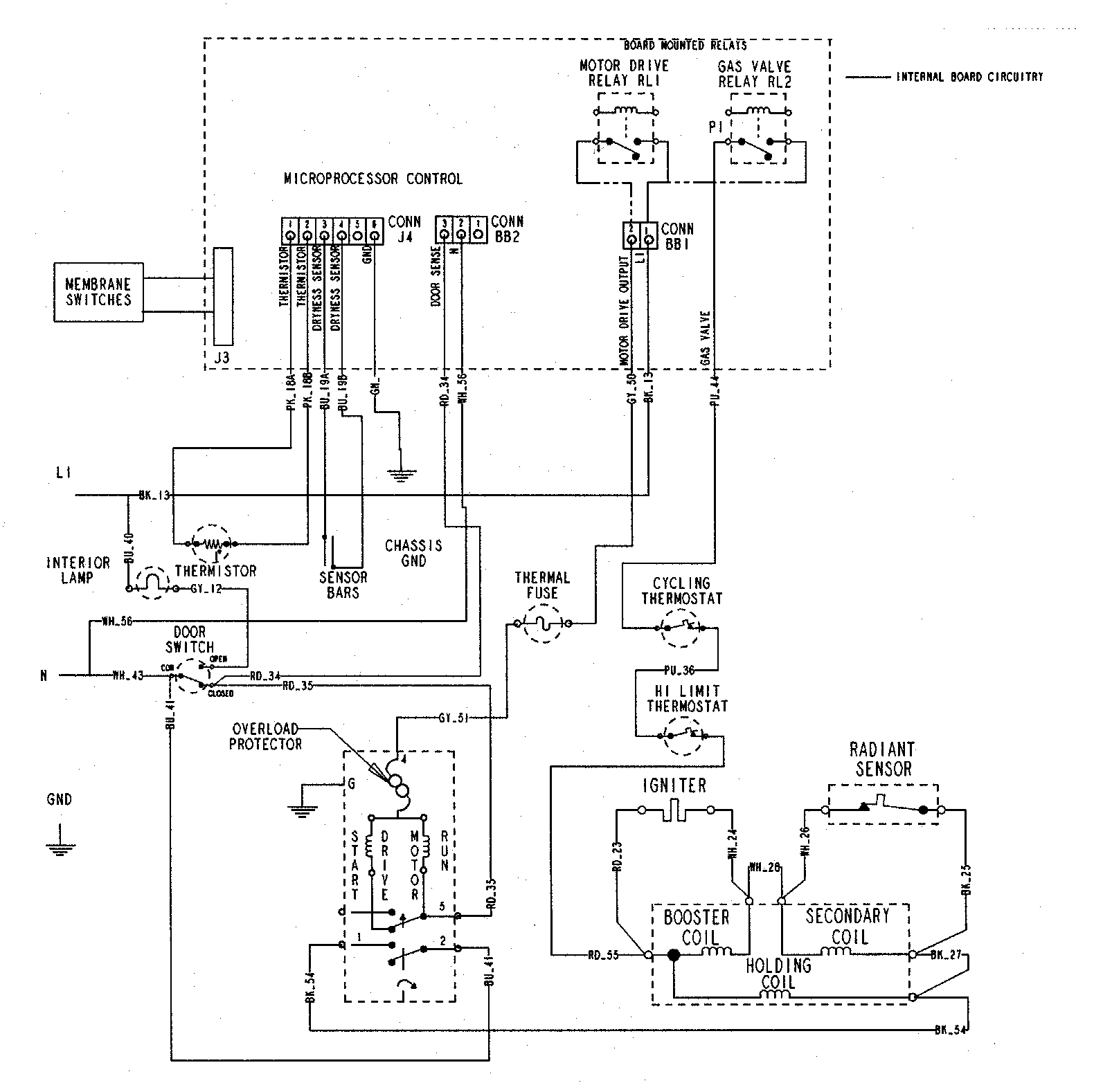 Maytag MDG5500AWQ wiring information diagram