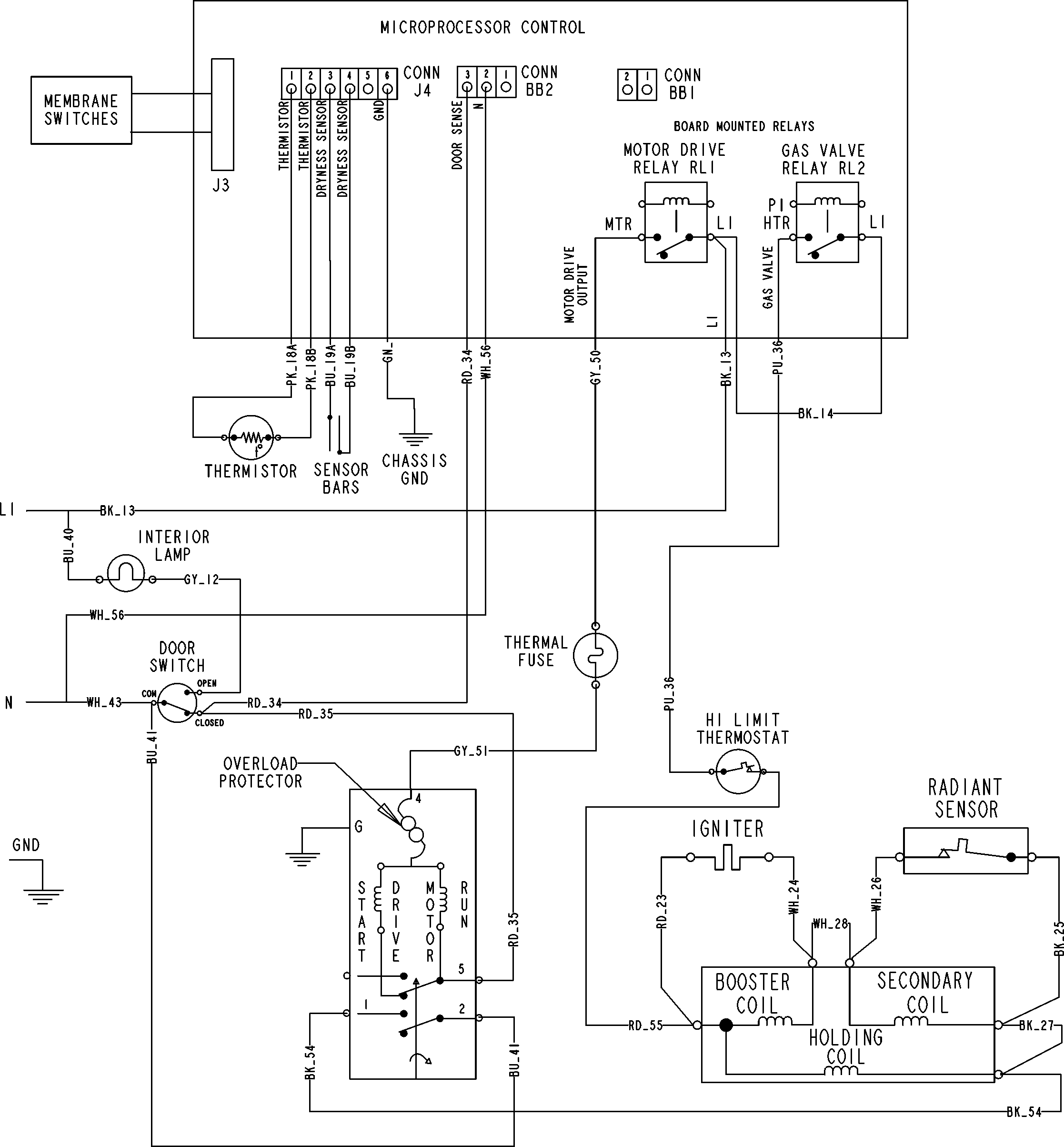 Maytag MDG5500AWQ wiring information series 62 and above diagram