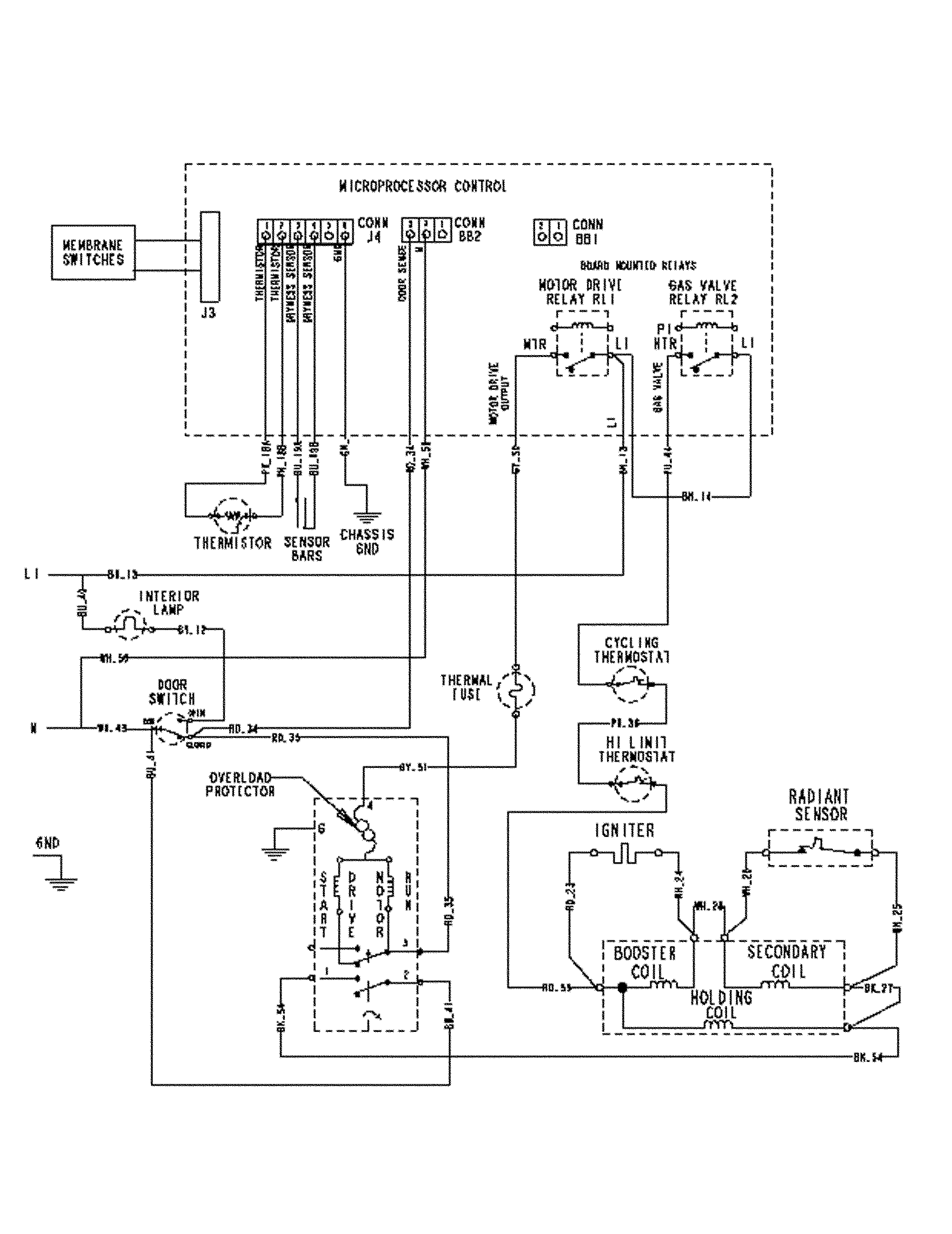 Maytag MDG5500AWQ wiring information diagram
