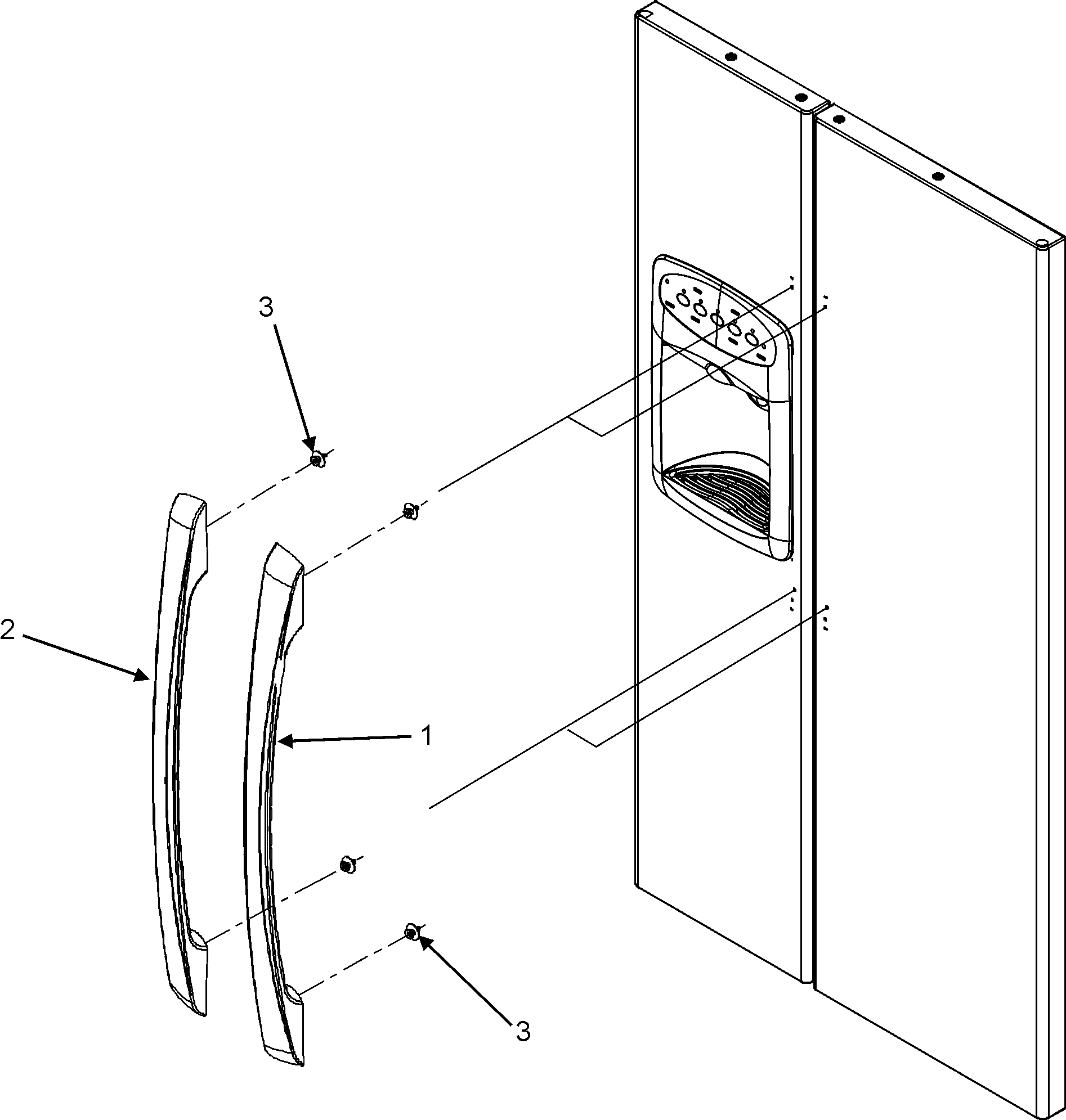 Magic Chef CSD2610KRW handles diagram