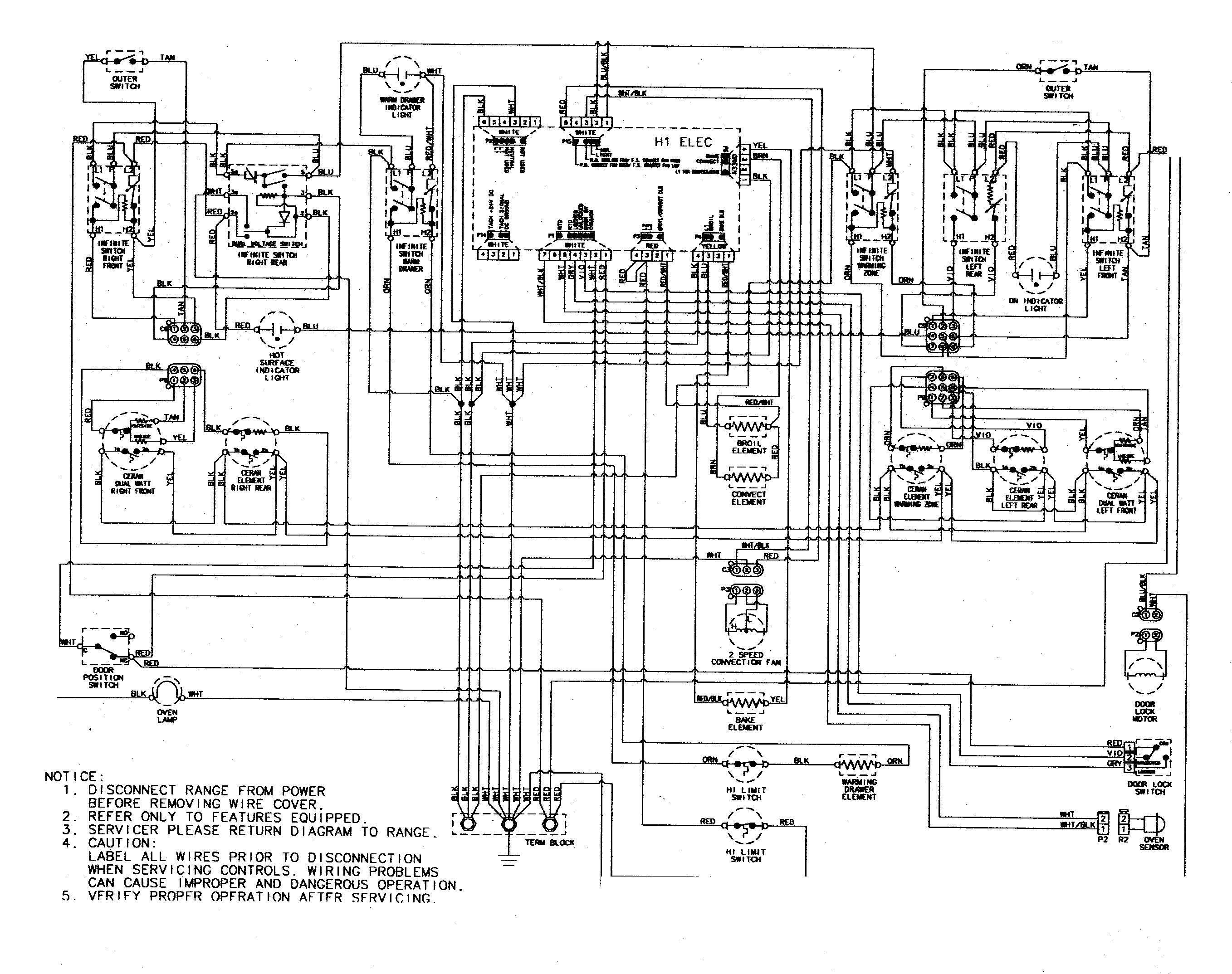 Jenn-Air JER8885QAS wiring information diagram