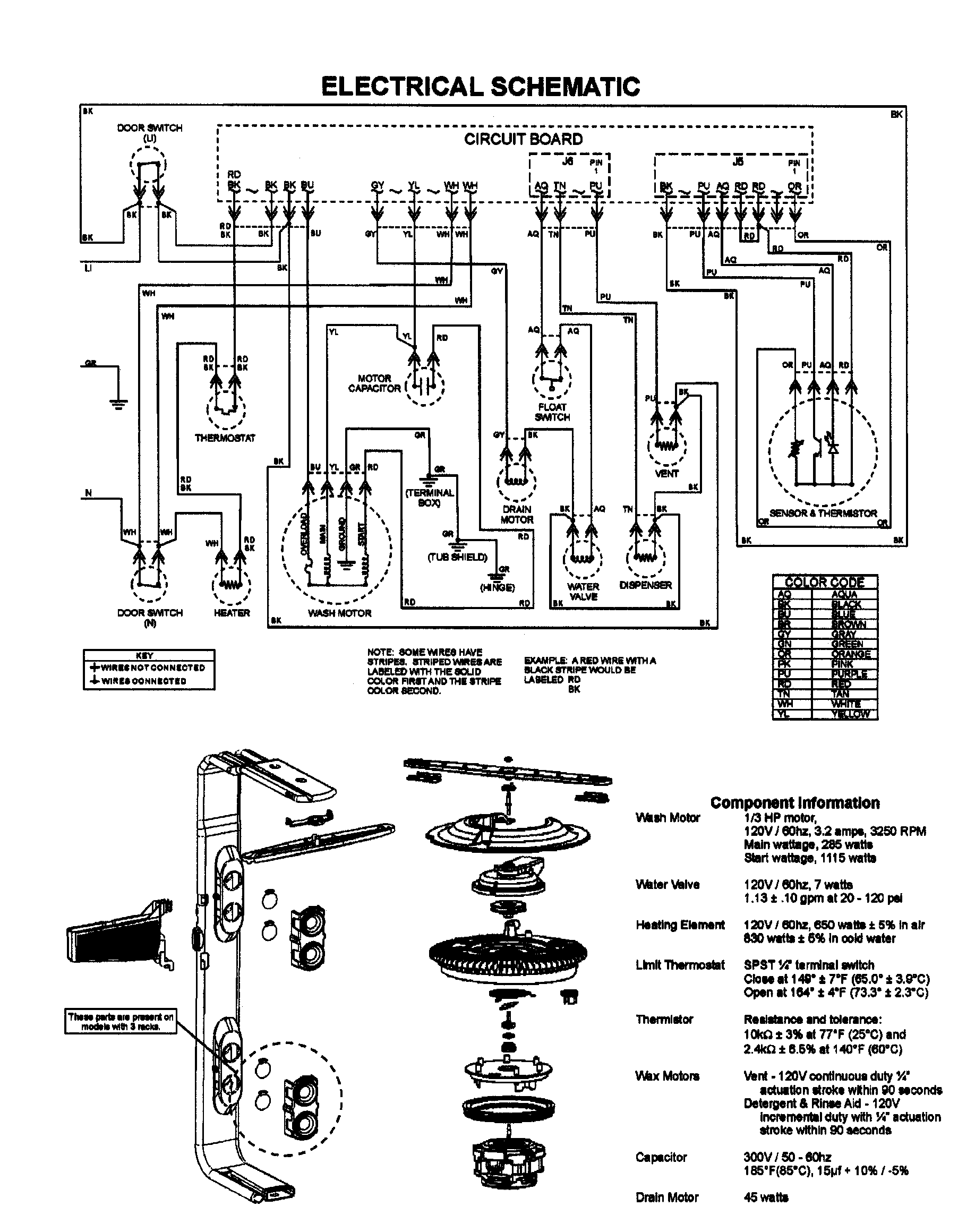 Maytag MDBH940AWW wiring information diagram