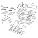 Jade RJCT3070A top assembly/gas controls diagram