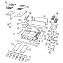 Jade RJCT4863A top assembly/gas controls diagram