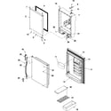 Kenmore 59675239401 refrigerator door diagram
