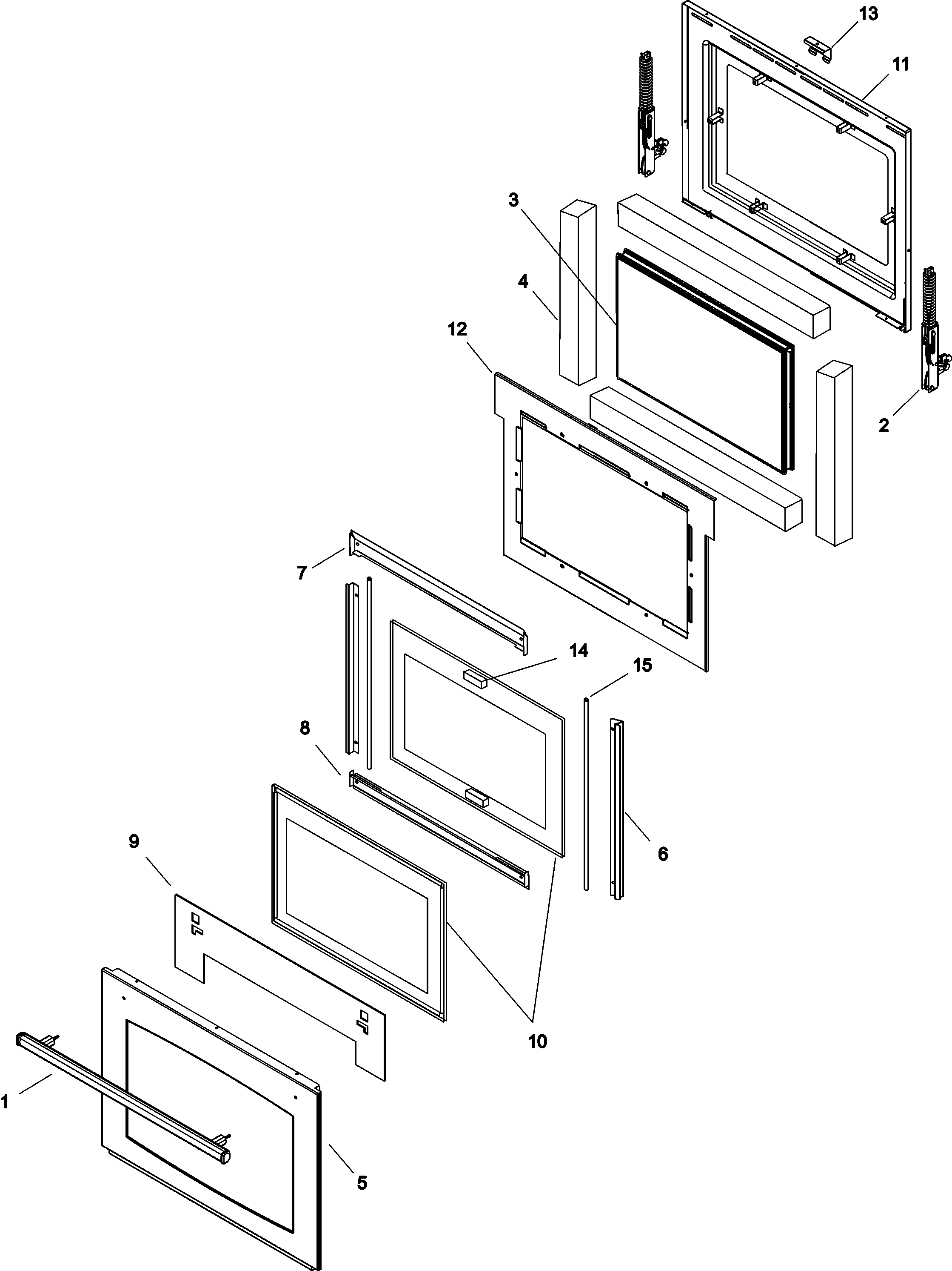Jade RJRG3010A door diagram