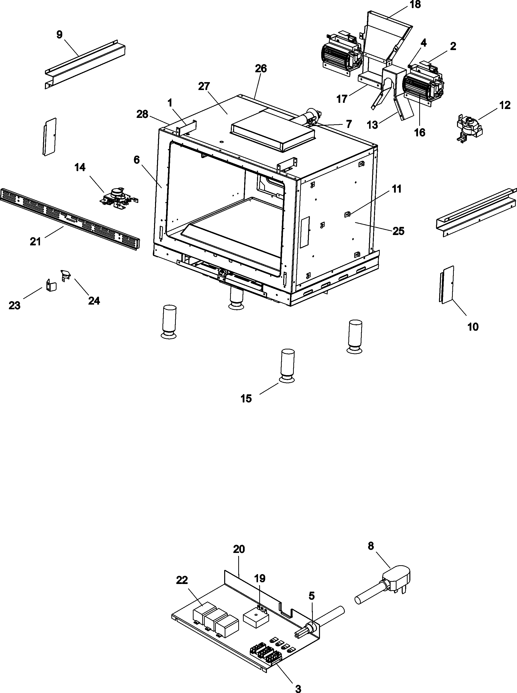 Jade RJRG3010A oven retainers diagram