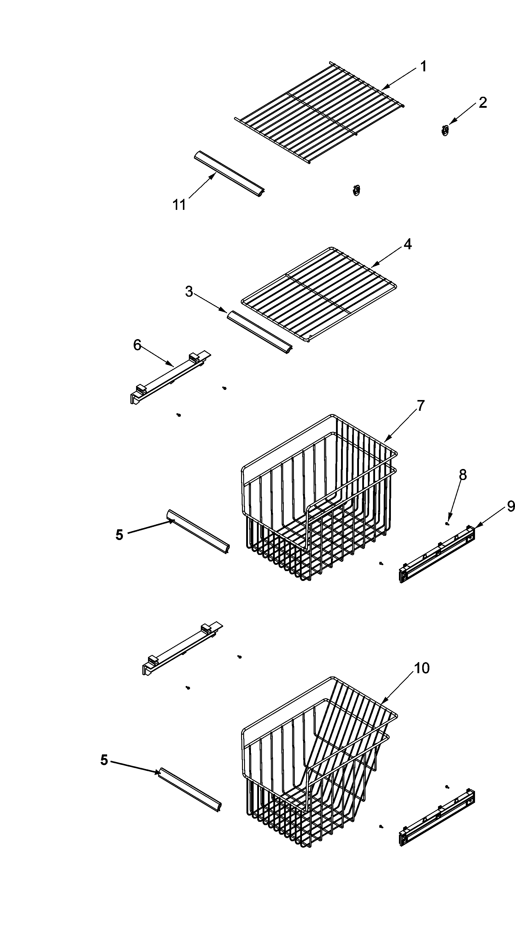 Amana ACD2232HRB0 fz shelf diagram