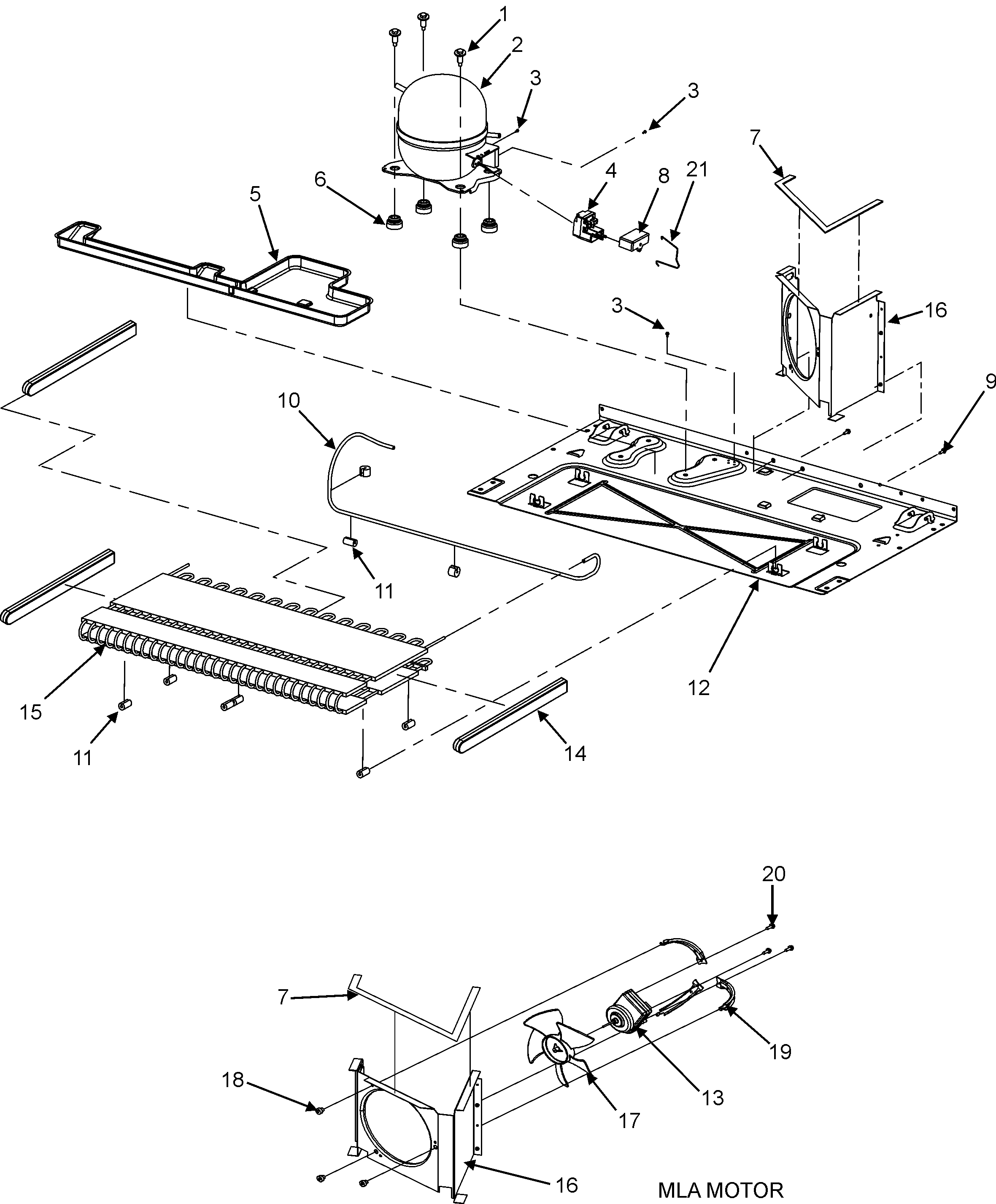 Amana ACD2232HRB0 compressor diagram