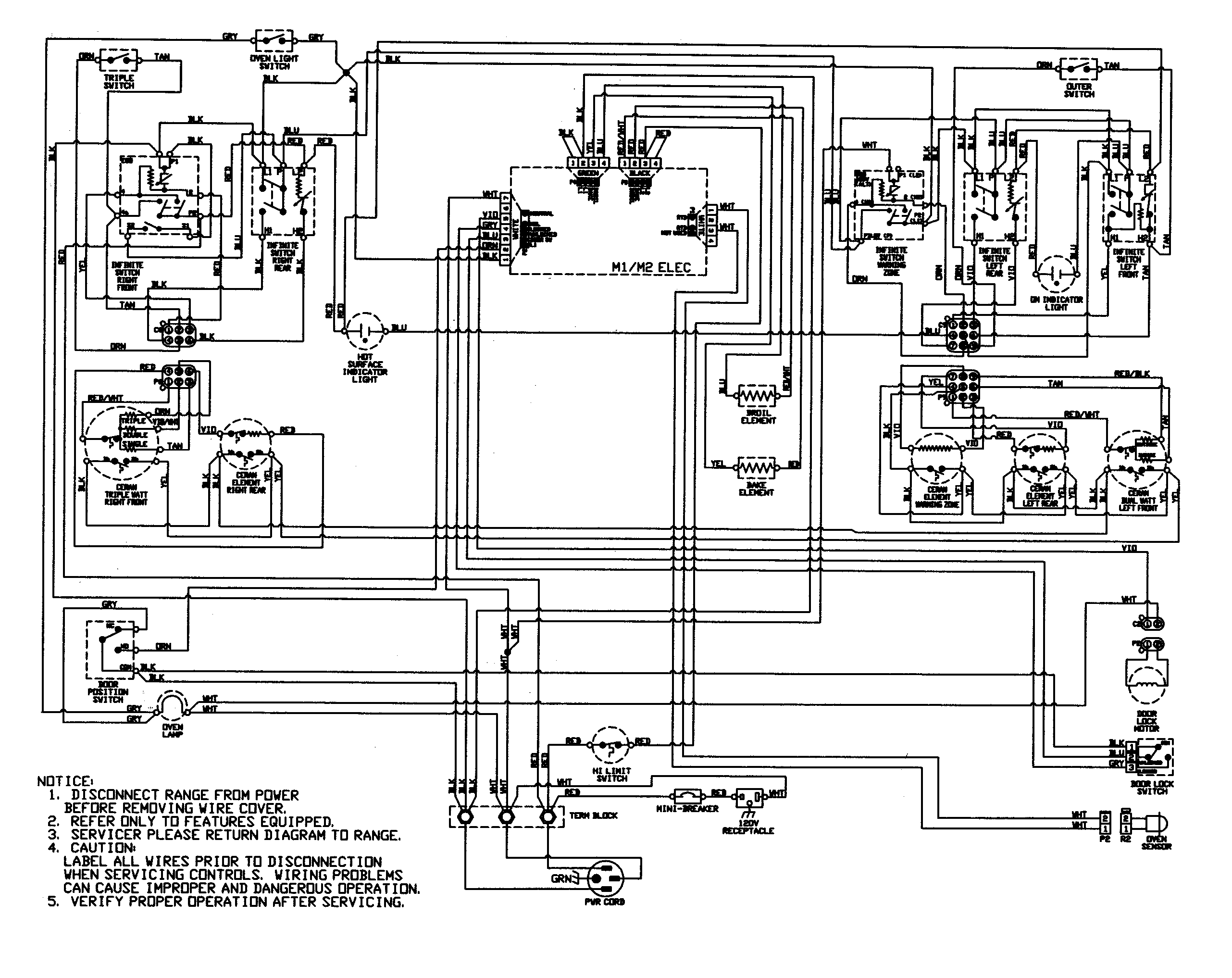 Maytag MER5775RCQ wiring information (series 12) diagram