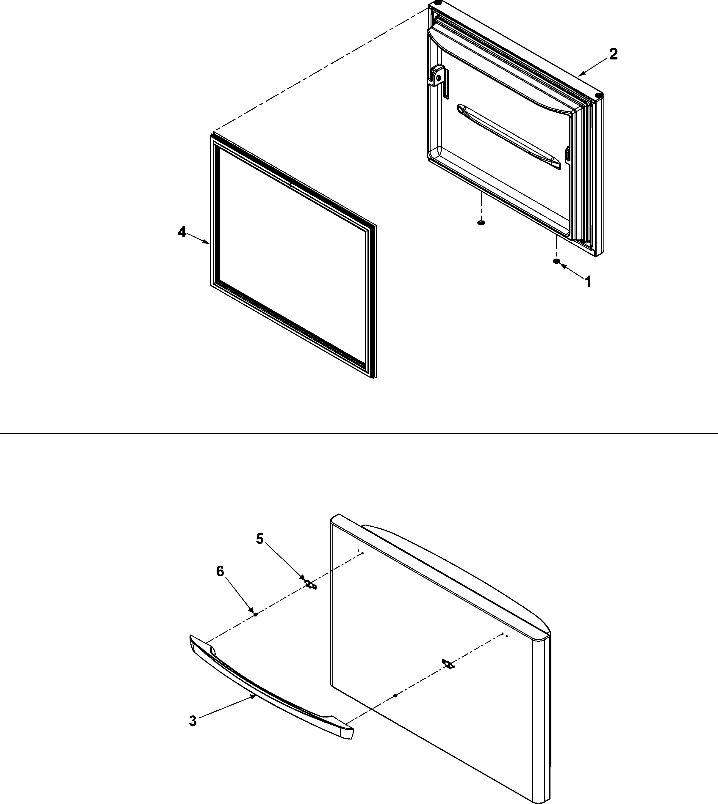 Amana ABD2533DEB freezer door diagram