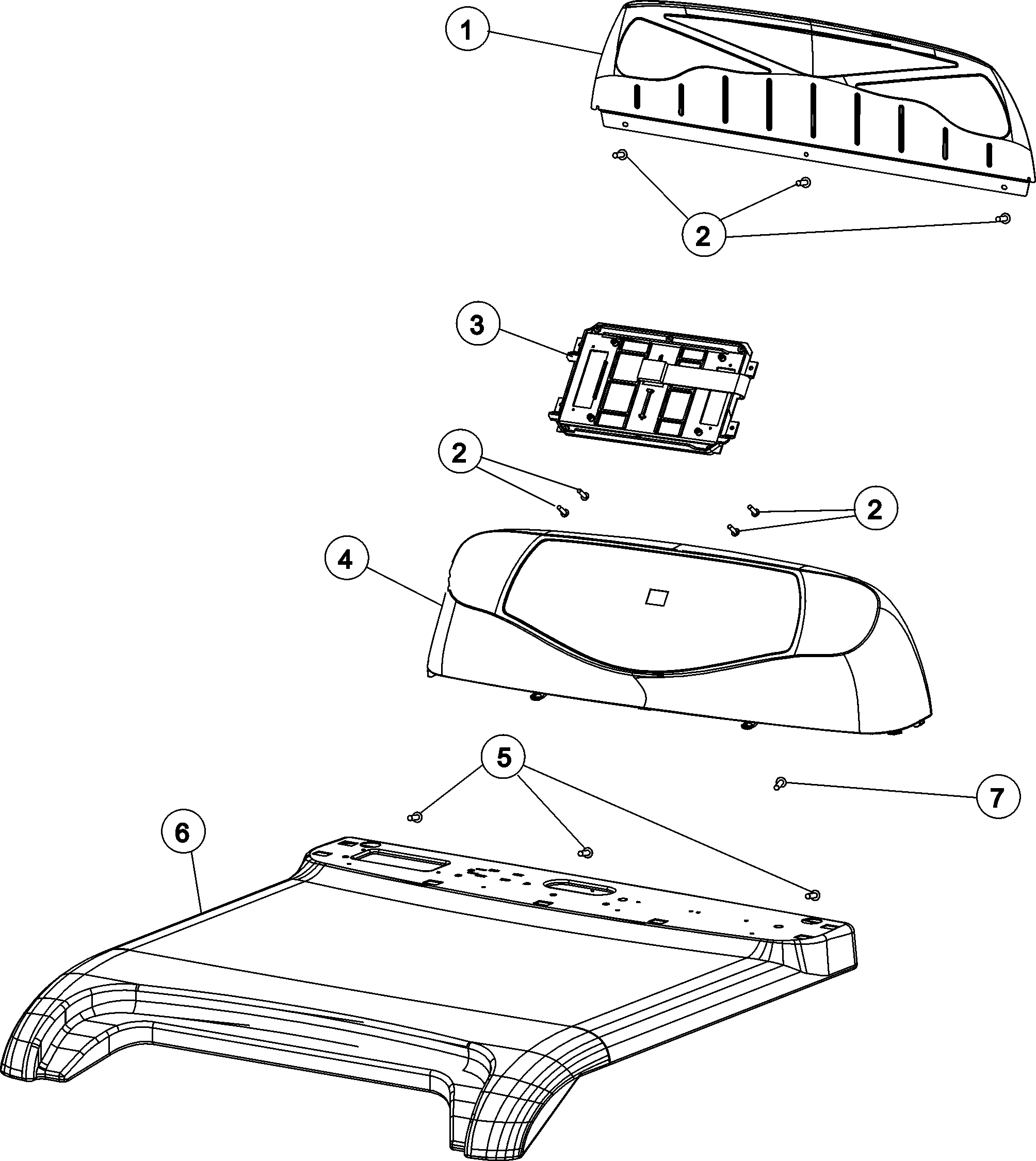 Crosley CDE4205AZW control panel & top diagram