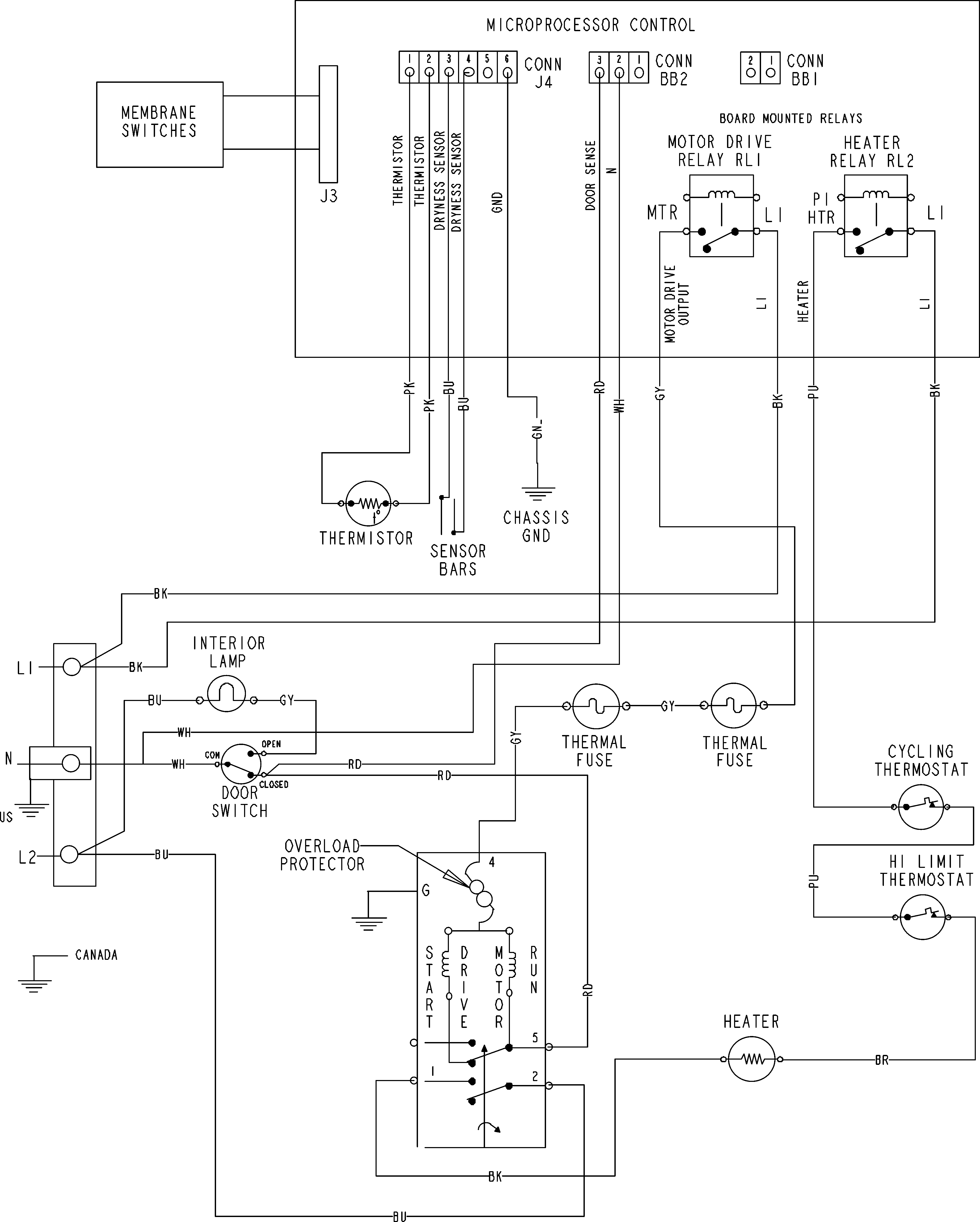 Crosley CDE4205AZW wiring information diagram