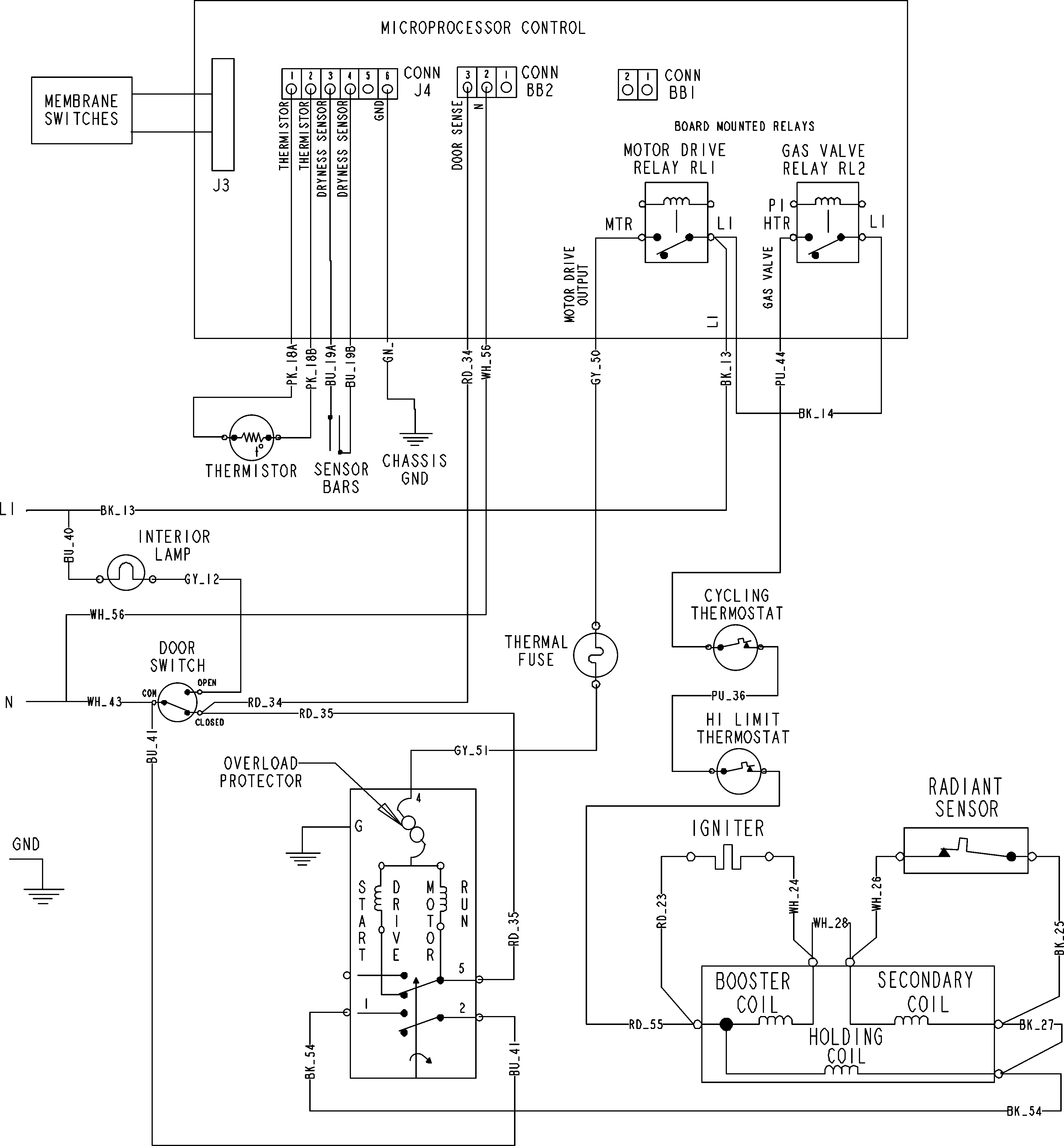 Crosley CDE4205AZW wiring information diagram