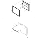 Amana ABB2522FEQ0 freezer door diagram