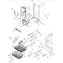 Amana ABB2522FEQ0 interior cabinet & freezer shelving diagram