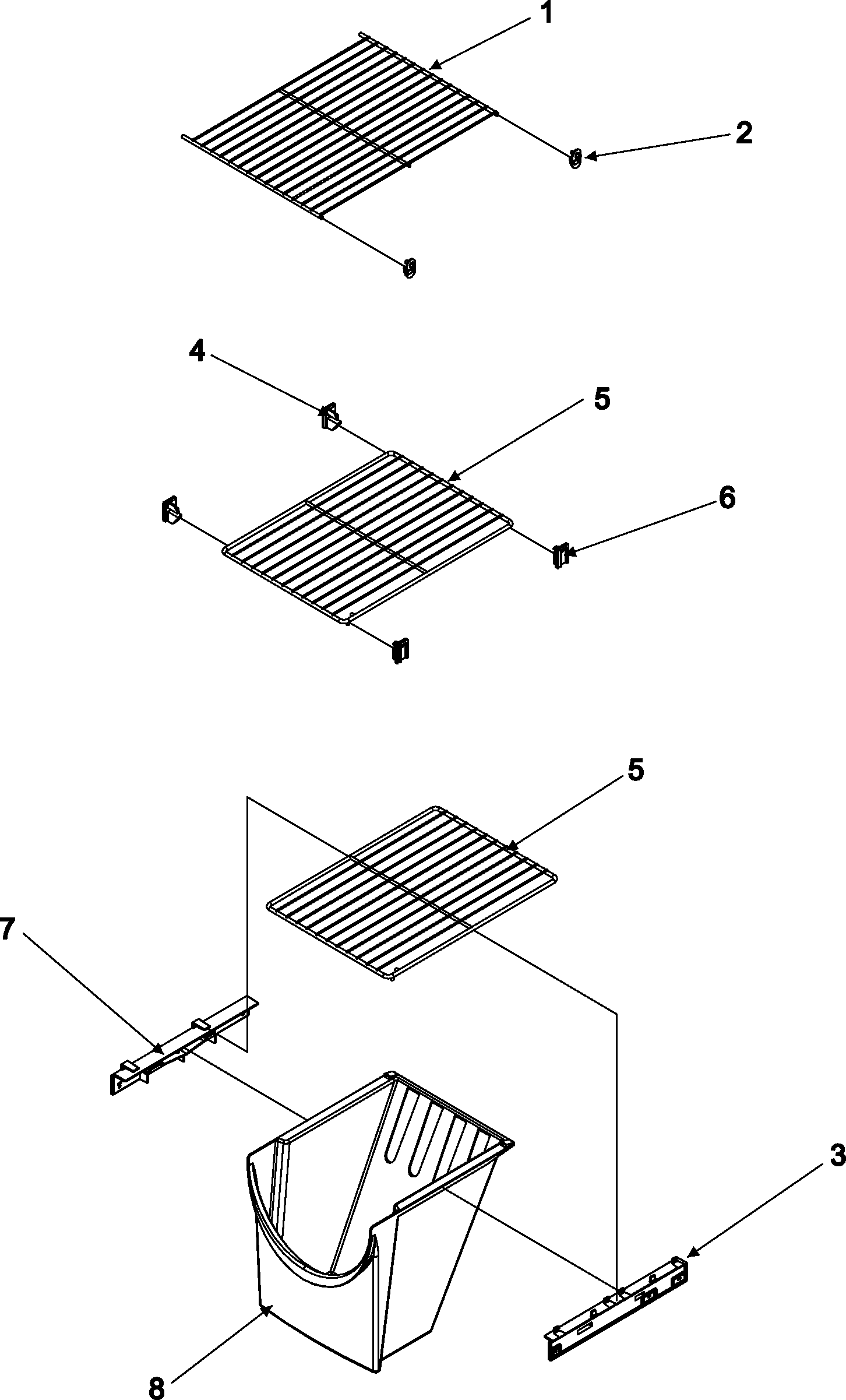 Amana ASD2621KRZ fz shelf diagram