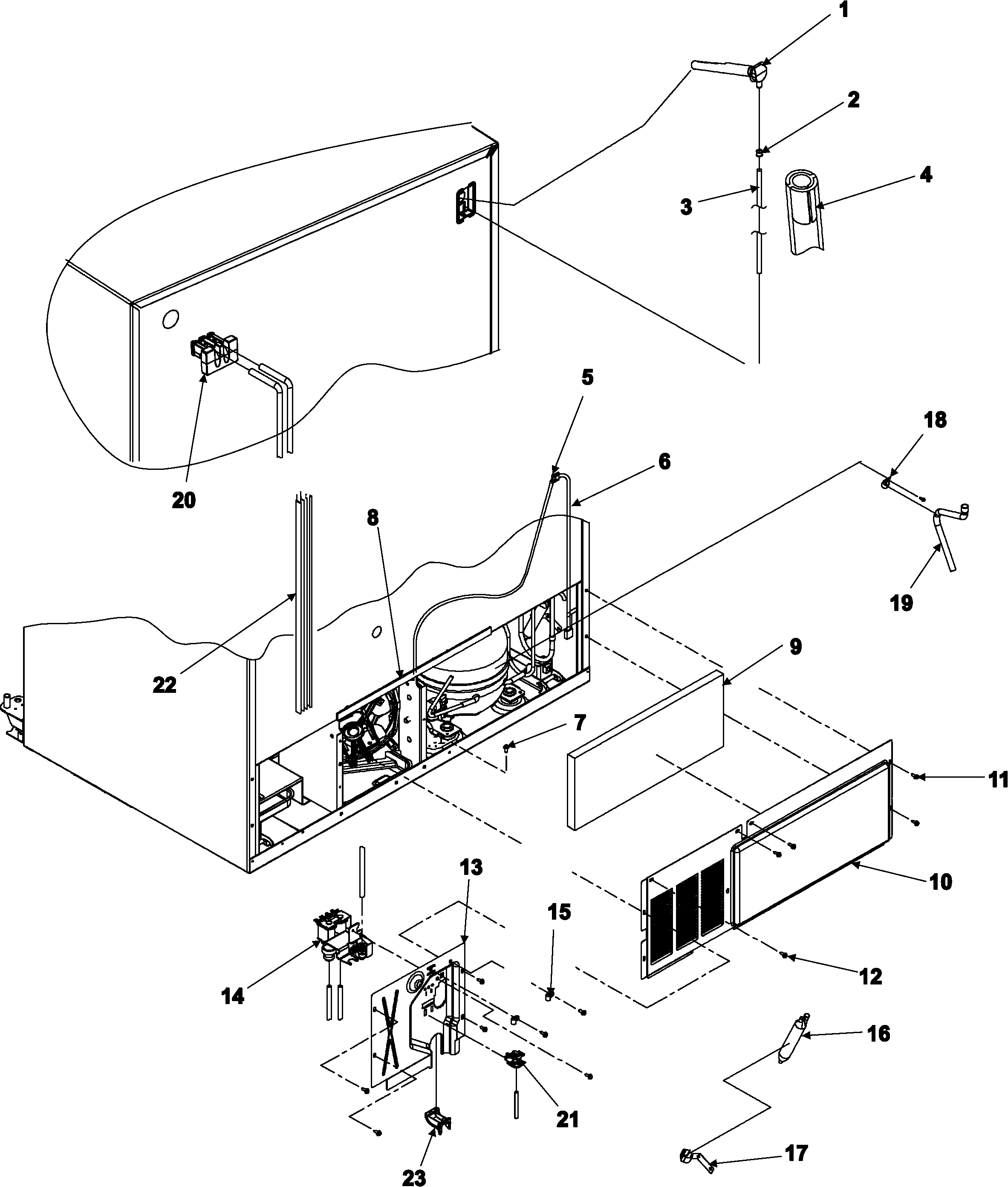 Amana ASD2621KRZ cabinet back diagram