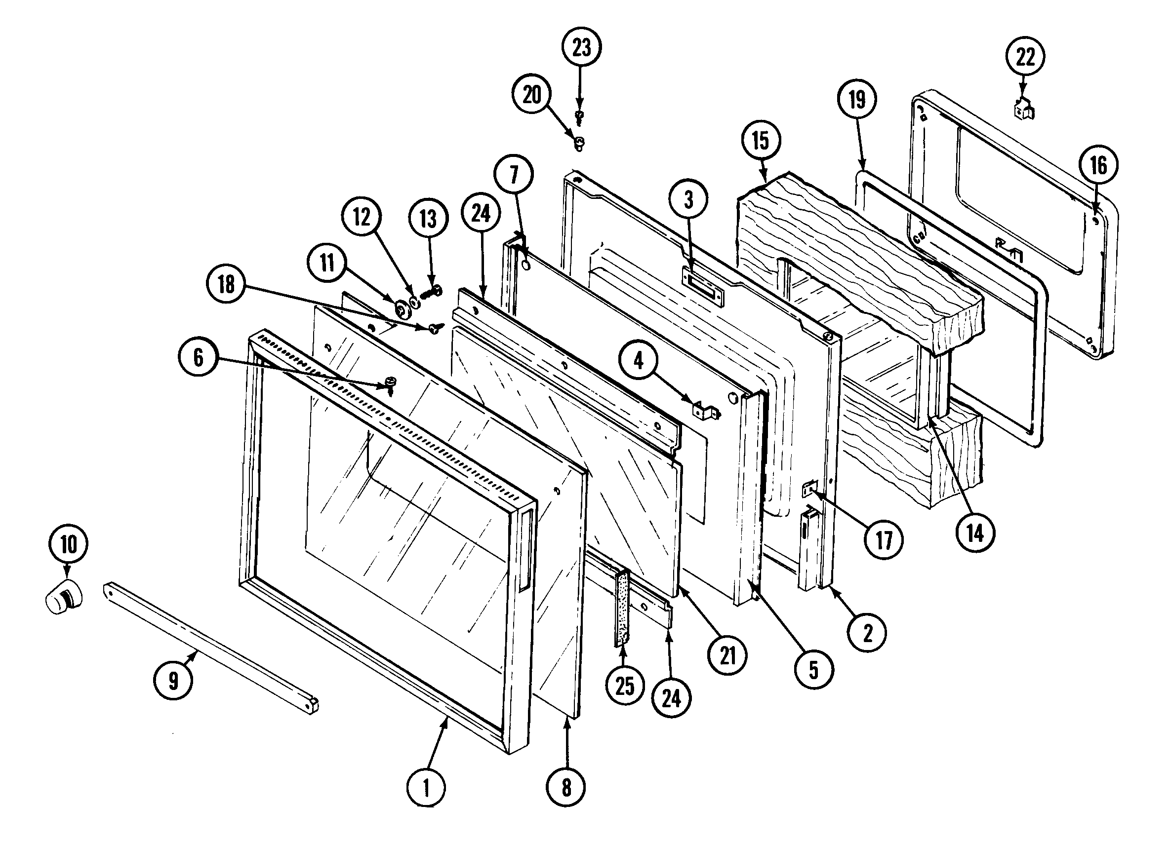 Jenn-Air W2720B-C door diagram